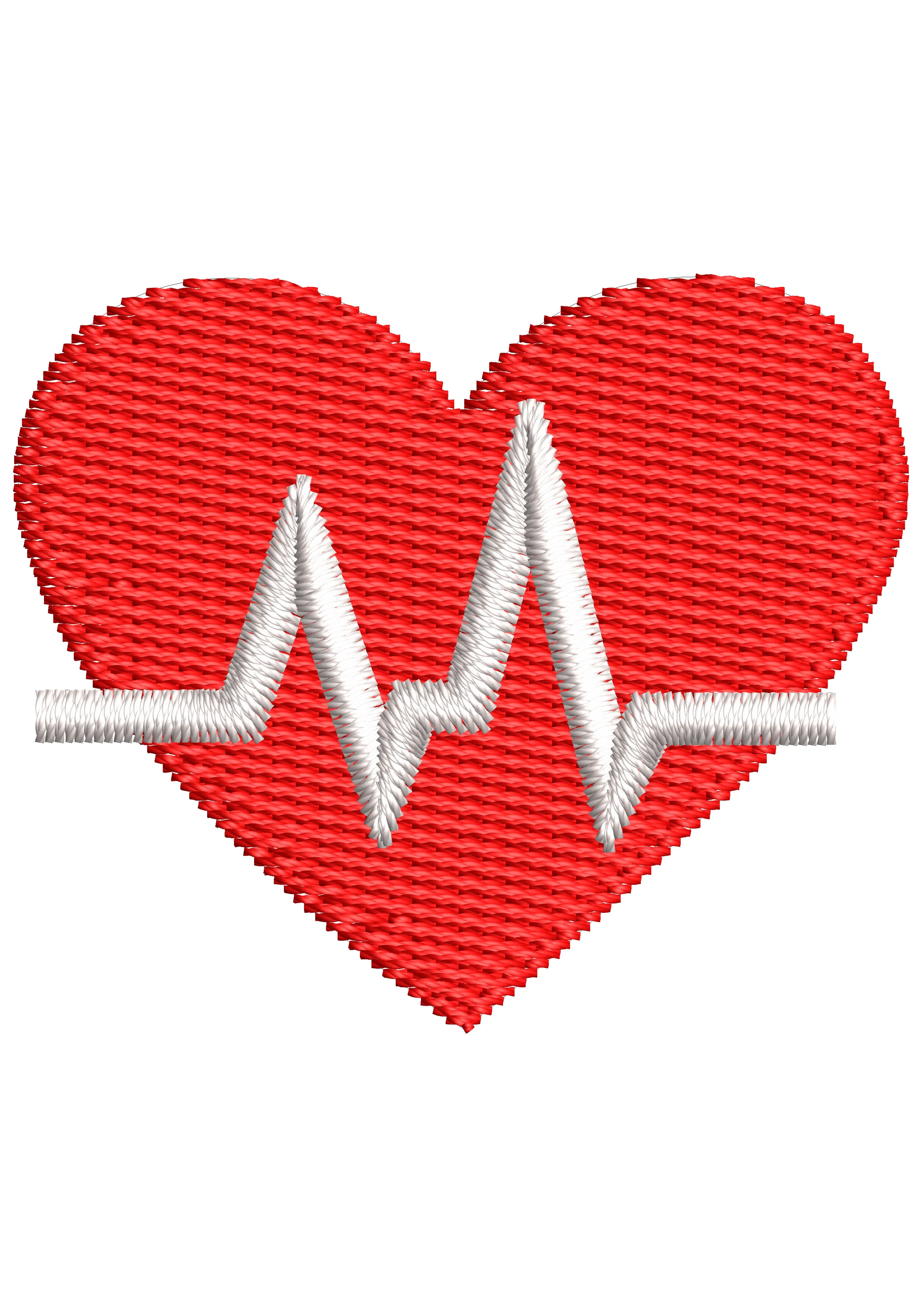 Heart Beets Embroidery Design