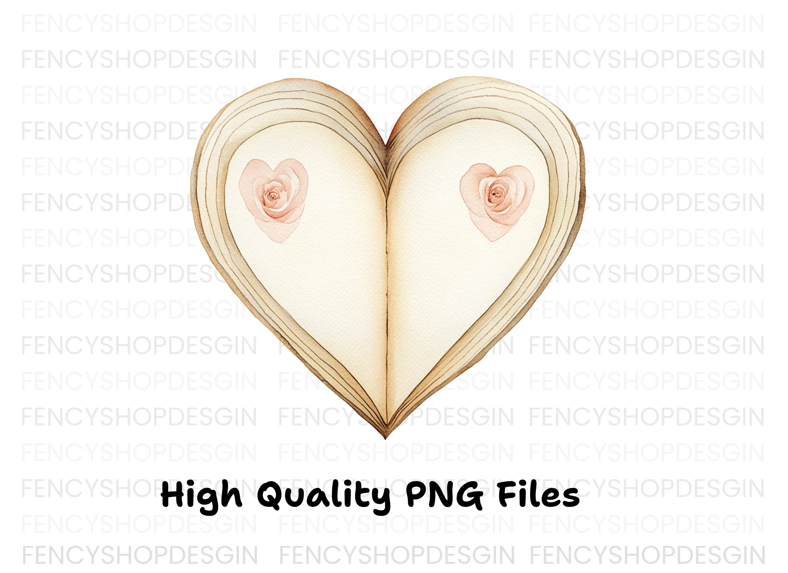 Heart Book Clipart Bundle - Image 3