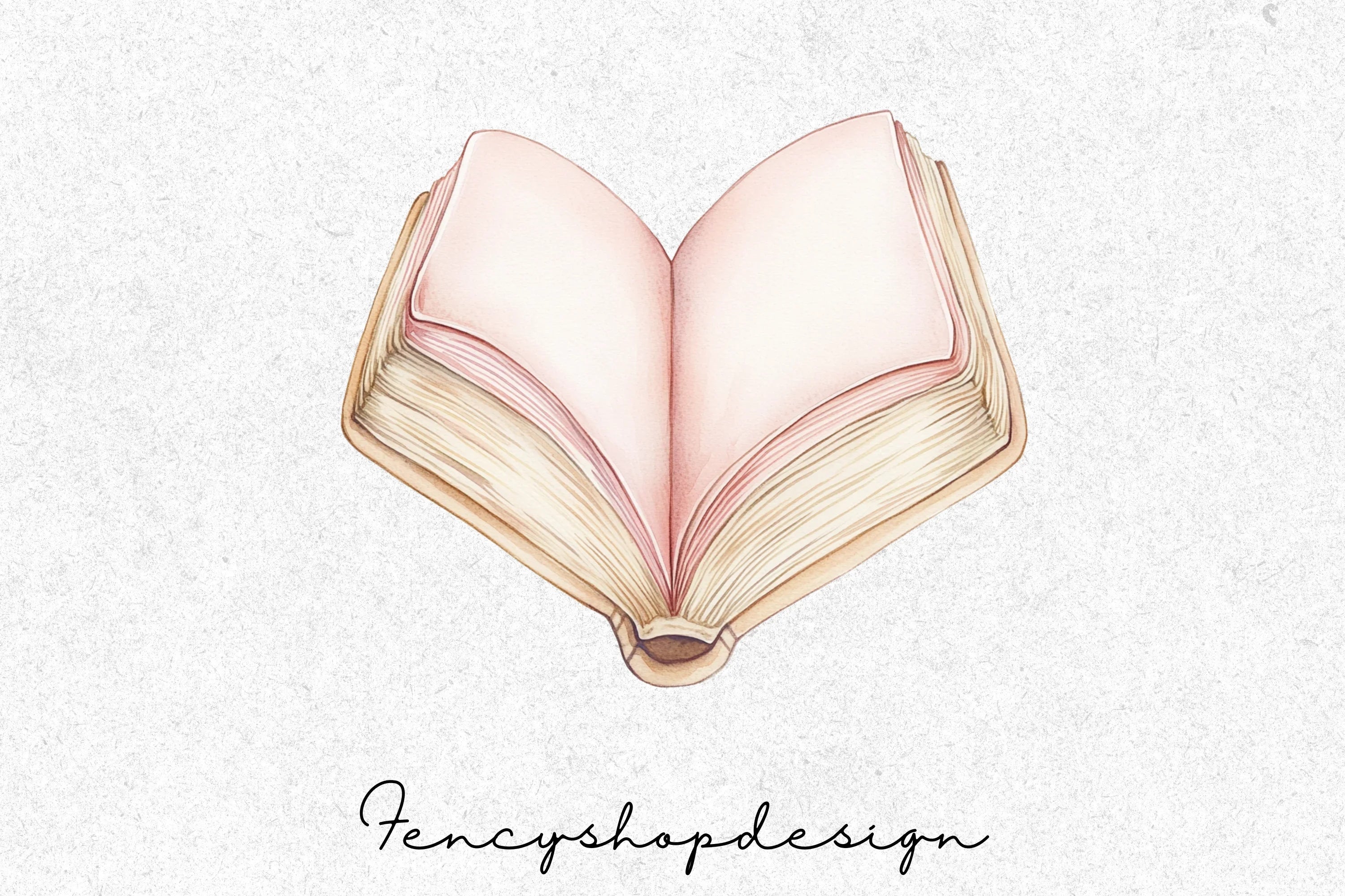 Heart Books Clipart Bundle - Image 2
