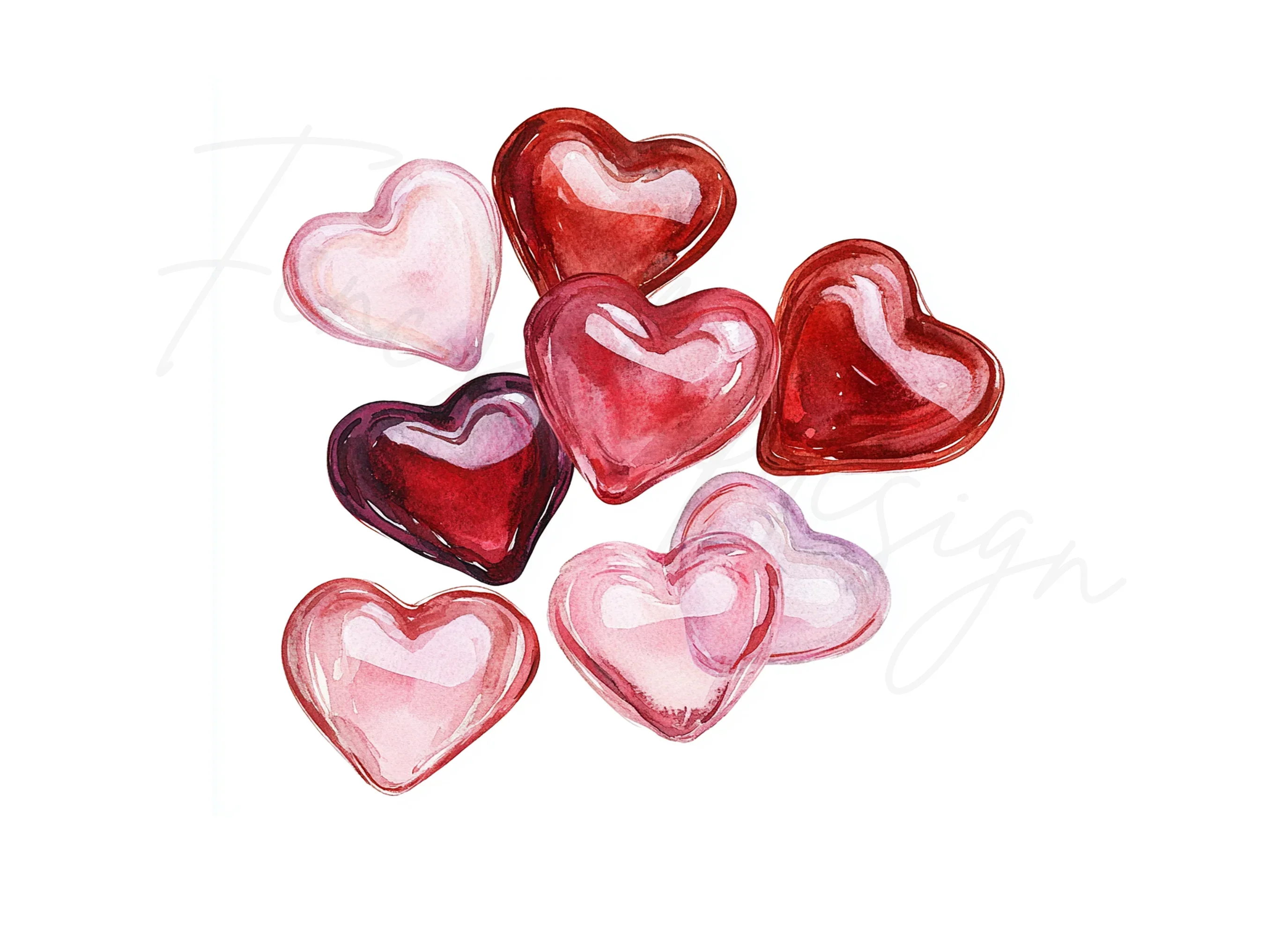 Heart Candies Clipart Bundle - Image 2