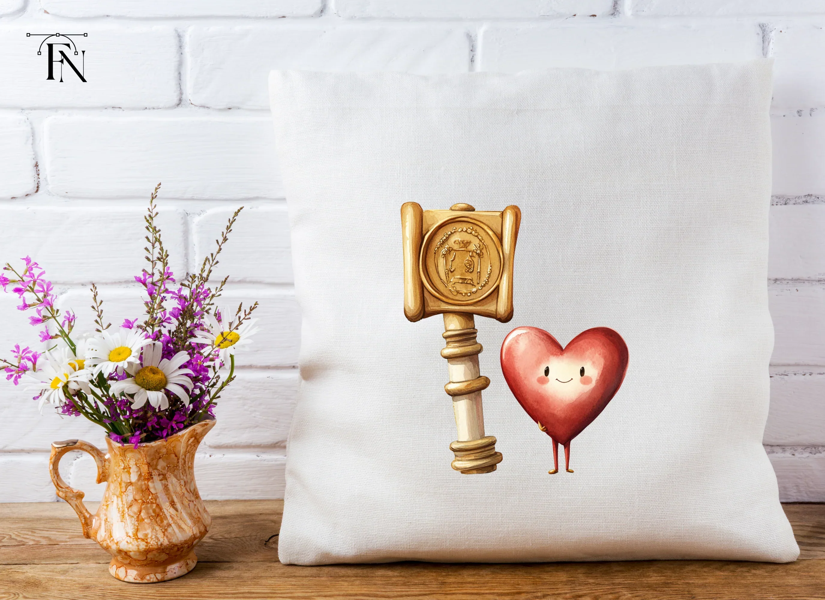 Heart Characters with Stamps Clipart Bundle - Image 4