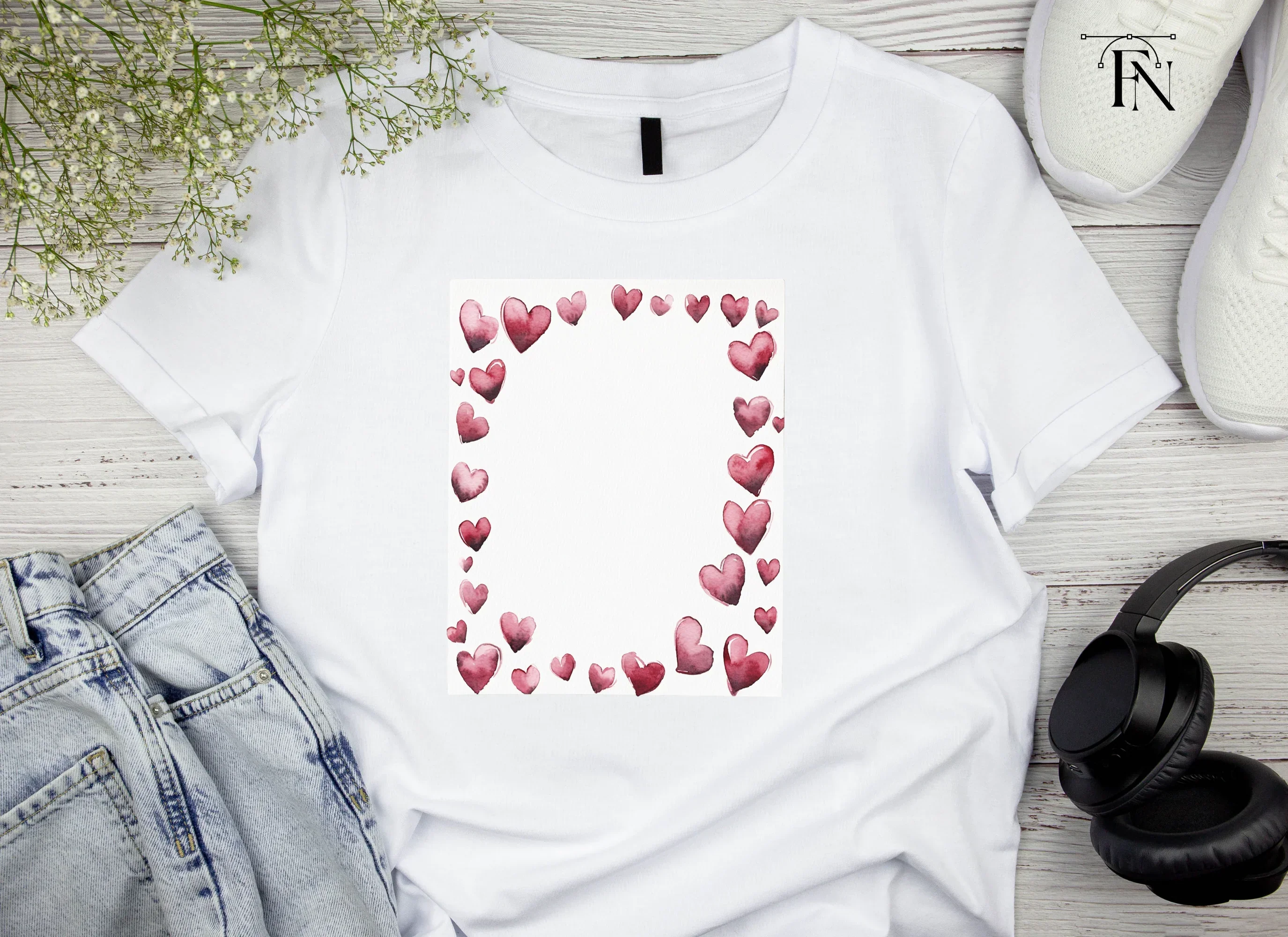 Heart Frames Clipart Bundle - Image 4