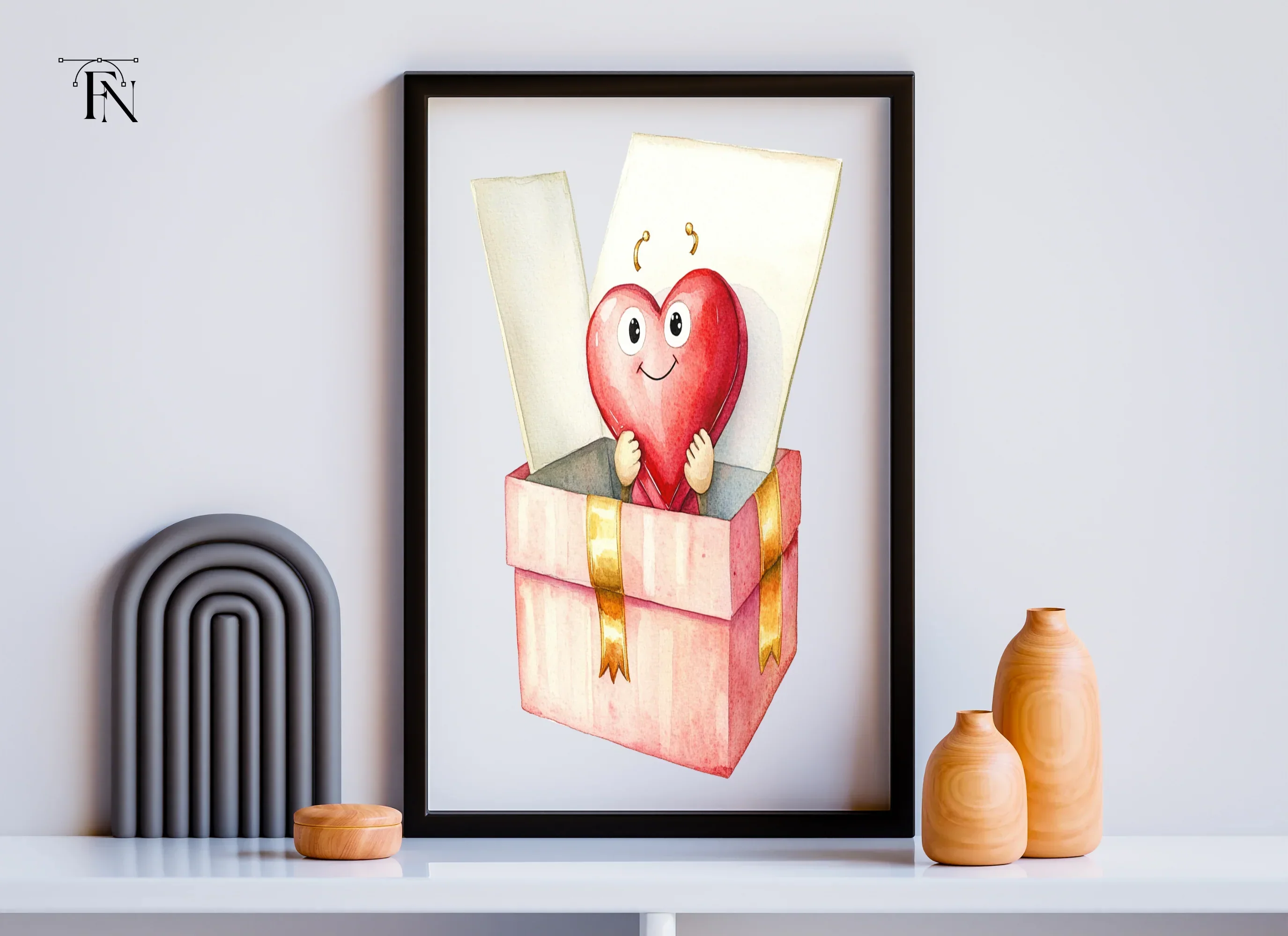 Heart in Gift Box Clipart Bundle - Image 5