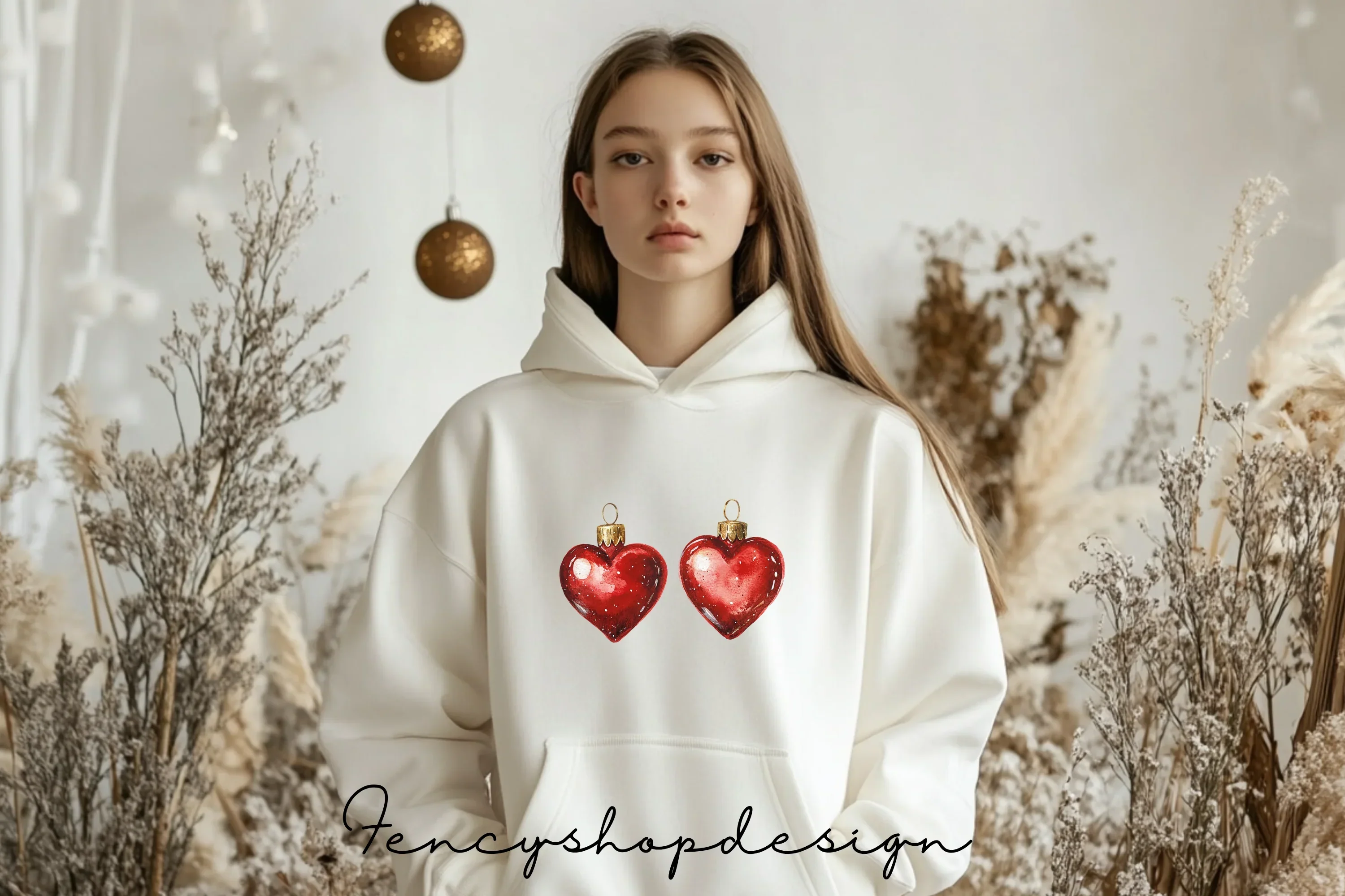 Heart Ornaments Clipart Bundle - Image 5