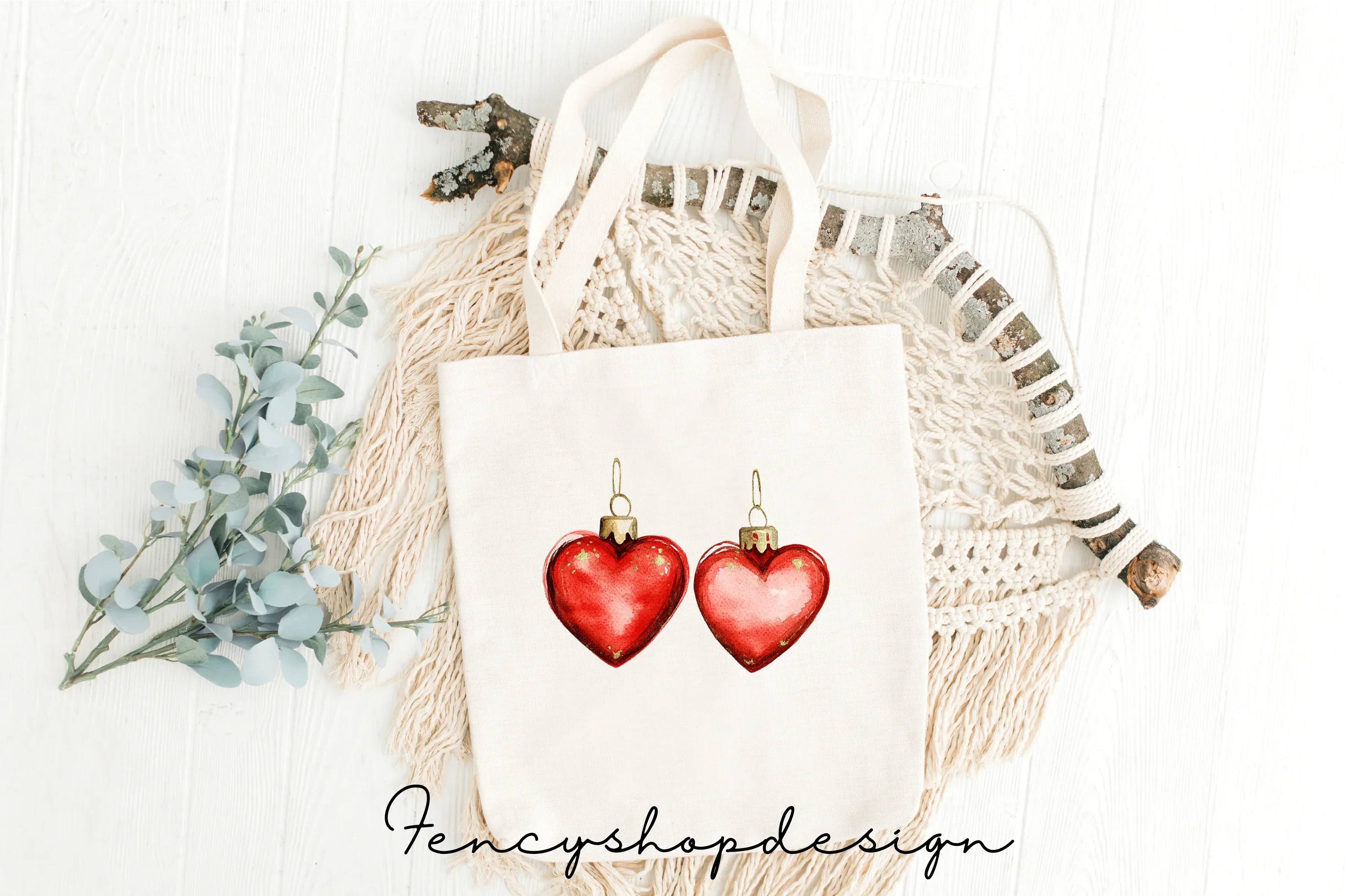 Heart Ornaments Clipart Bundle - Image 7