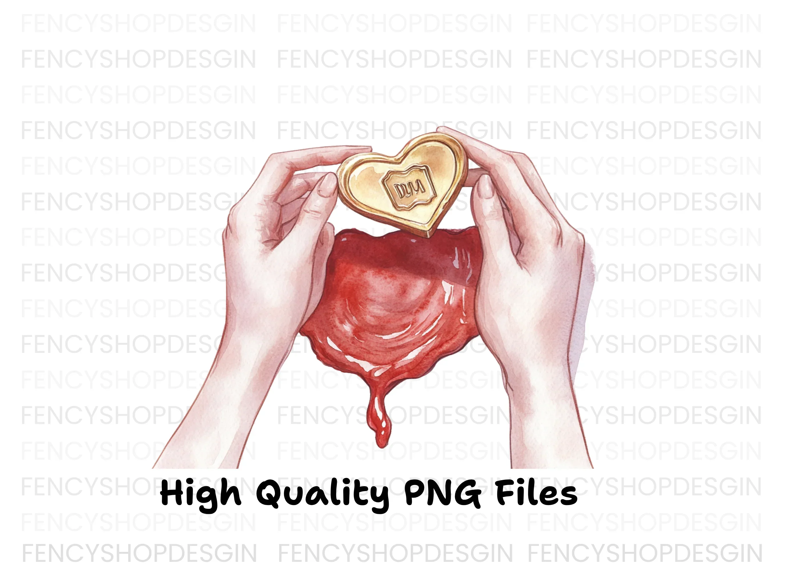Heart Shaped Dalgona Candy Game Clipart Bundle - Image 4
