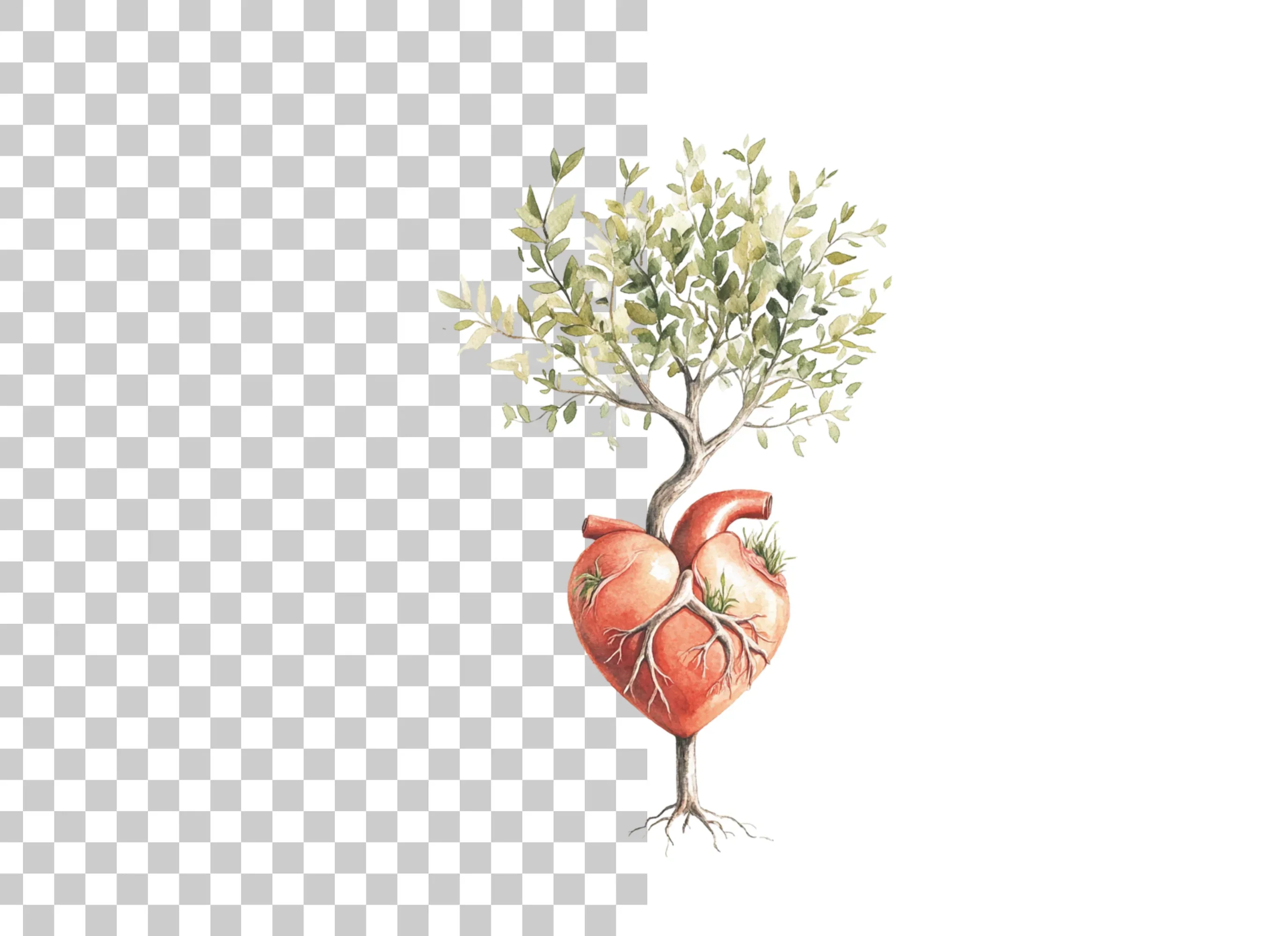 Heart Tree Clipart Bundle - Image 3
