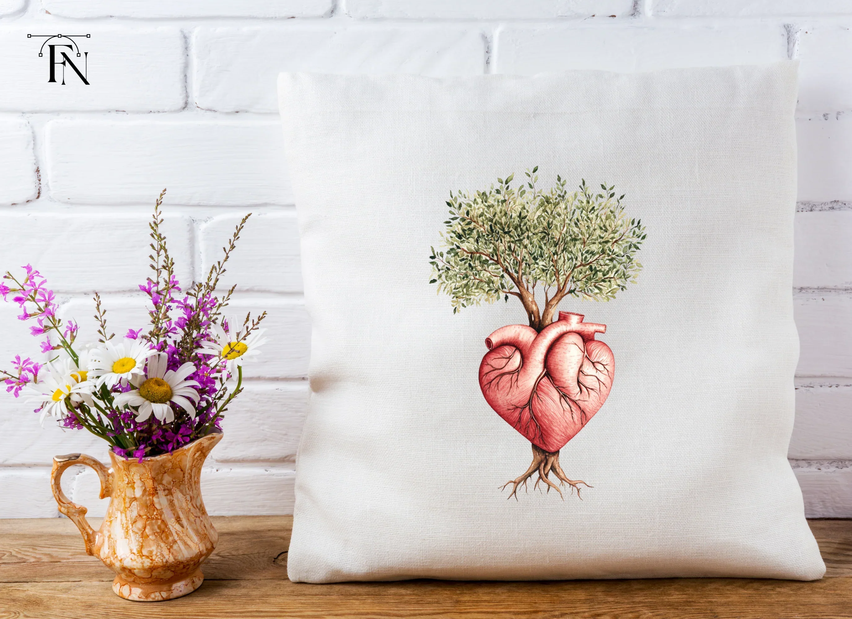 Heart Tree Clipart Bundle - Image 4