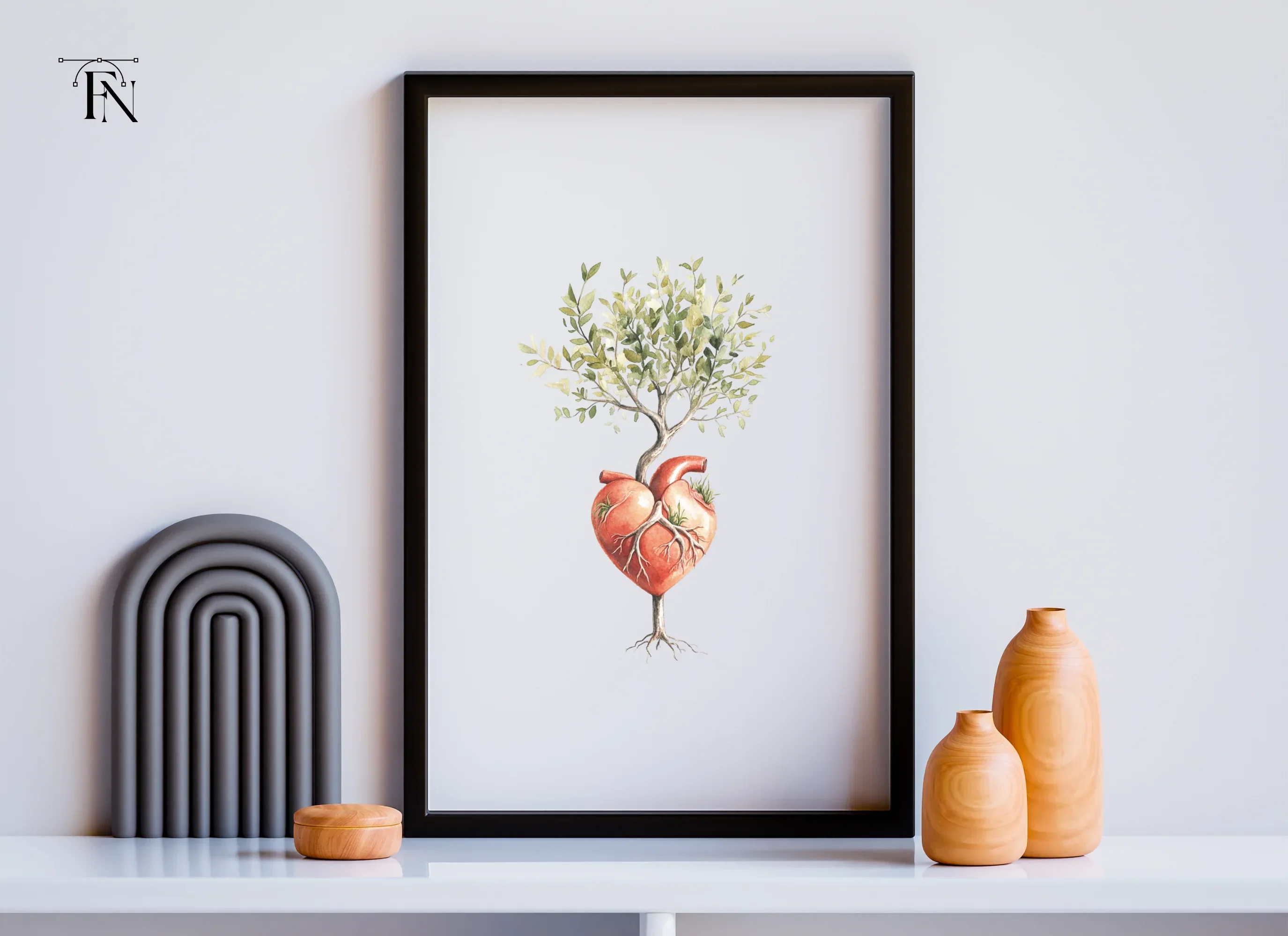 Heart Tree Clipart Bundle - Image 5