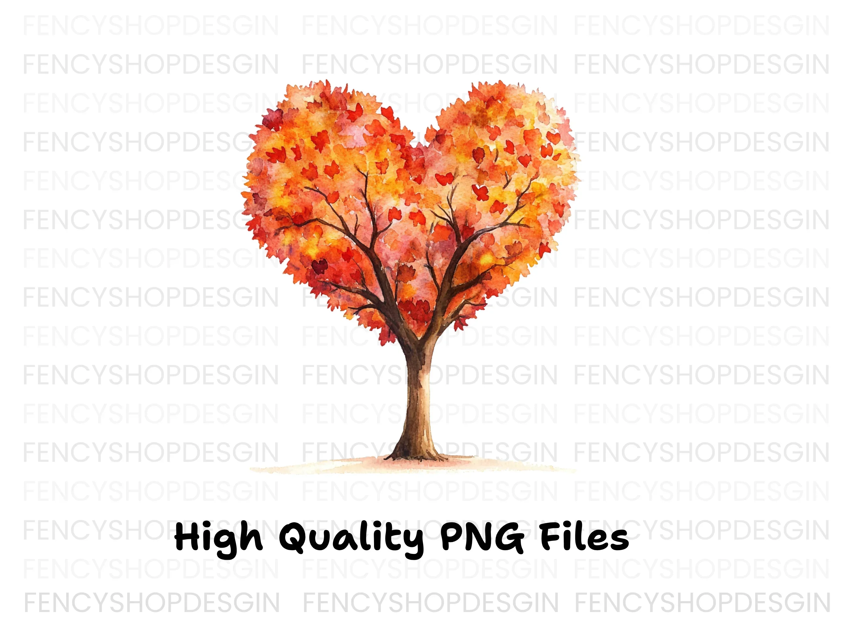 Heart Tree Clipart Bundle - Image 3
