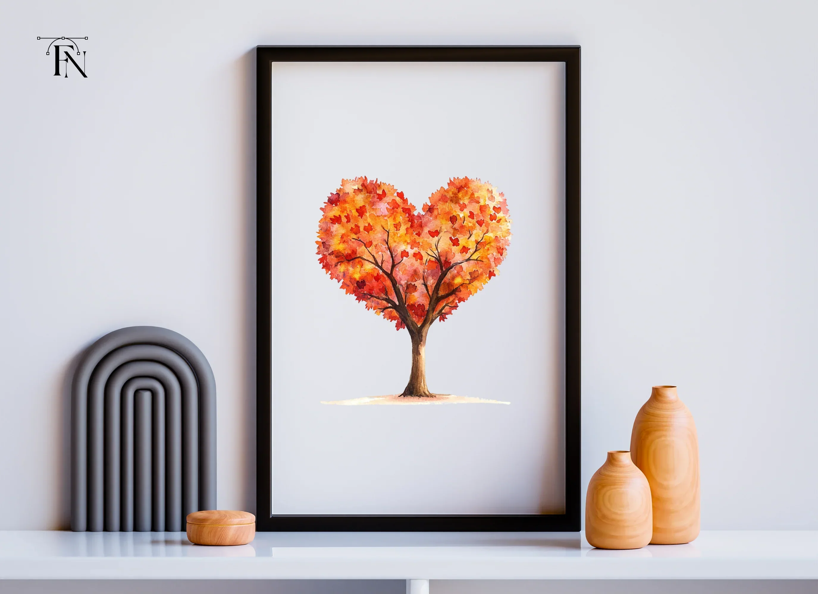 Heart Tree Clipart Bundle - Image 6