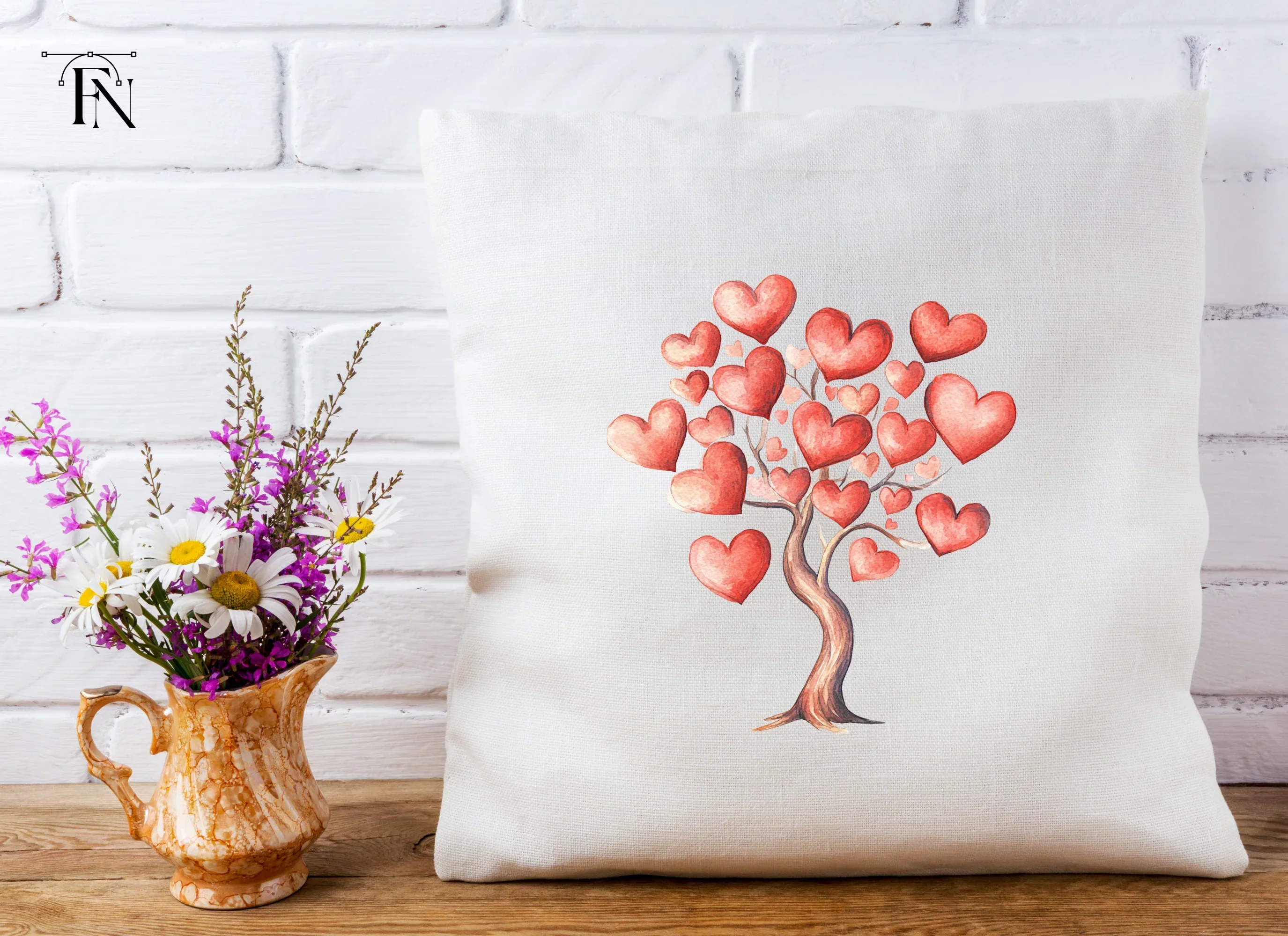 Heart Tree Clipart Bundle - Image 4