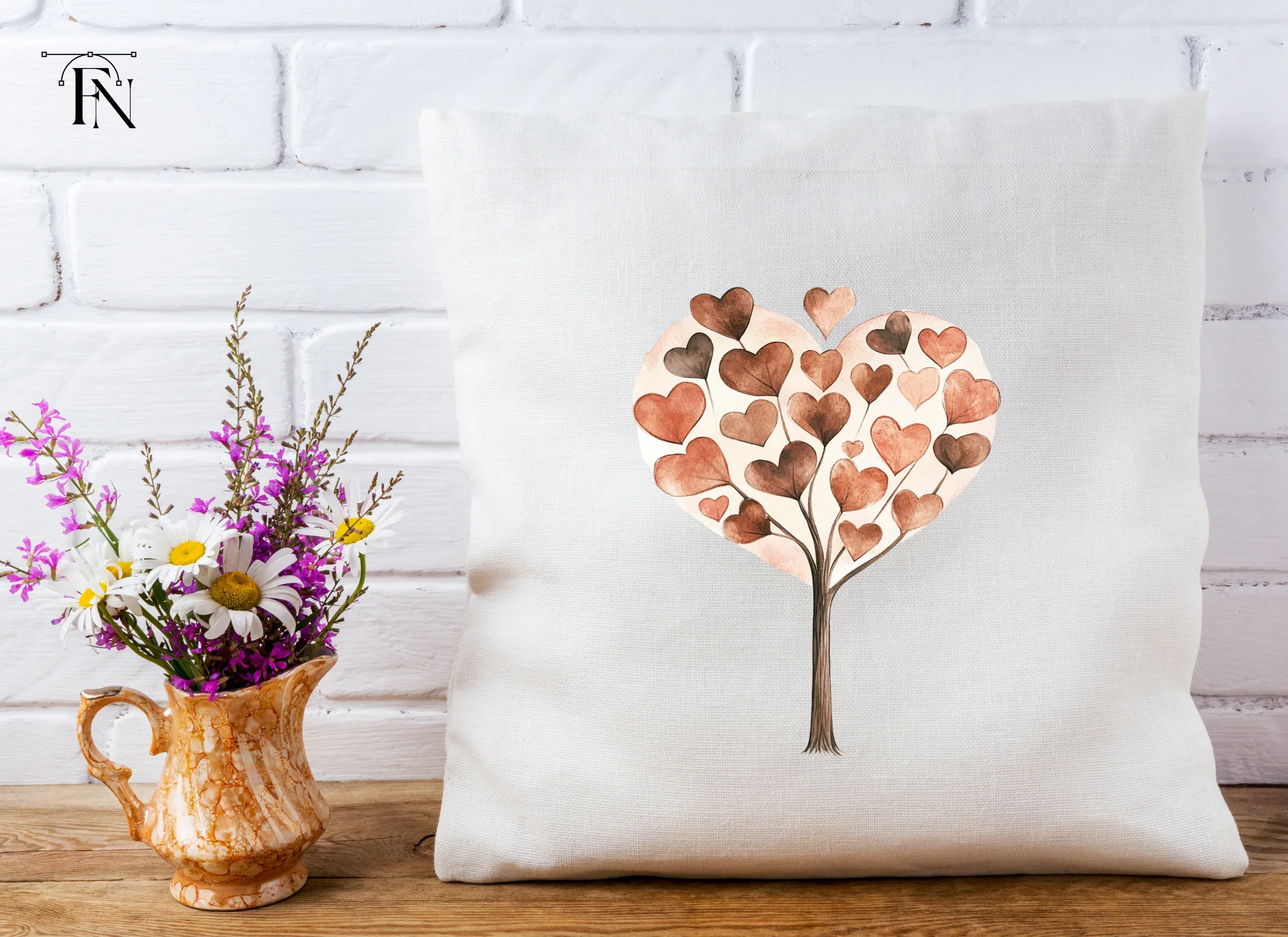 Heart Tree Clipart Bundle - Image 4
