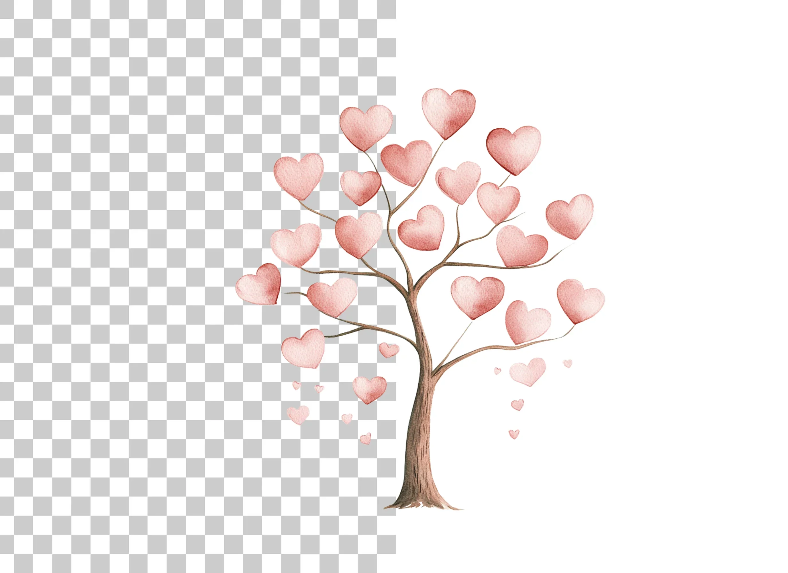 Heart Trees Clipart Bundle - Image 2