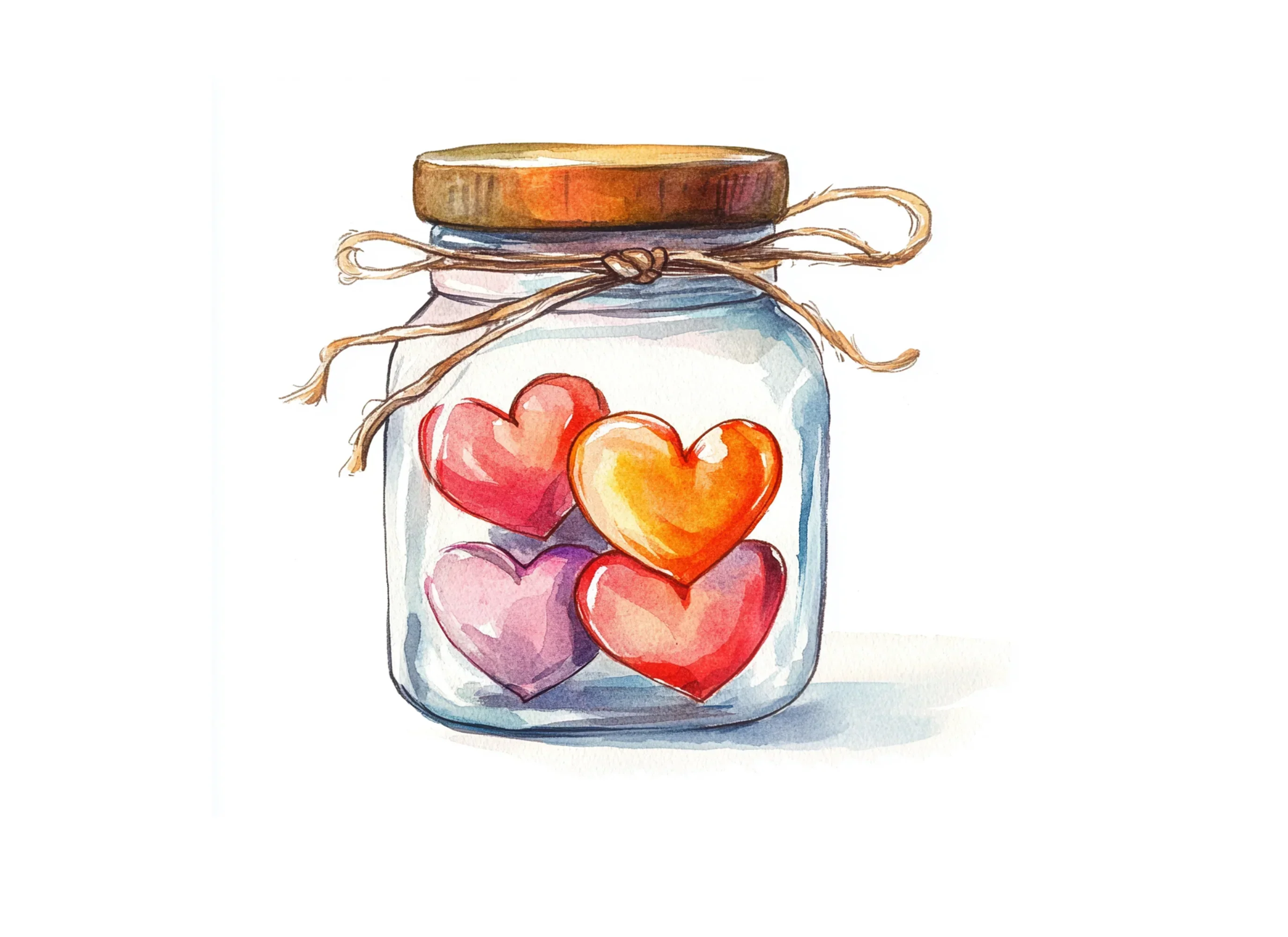 Hearts in Jar Clipart Bundle - Image 2