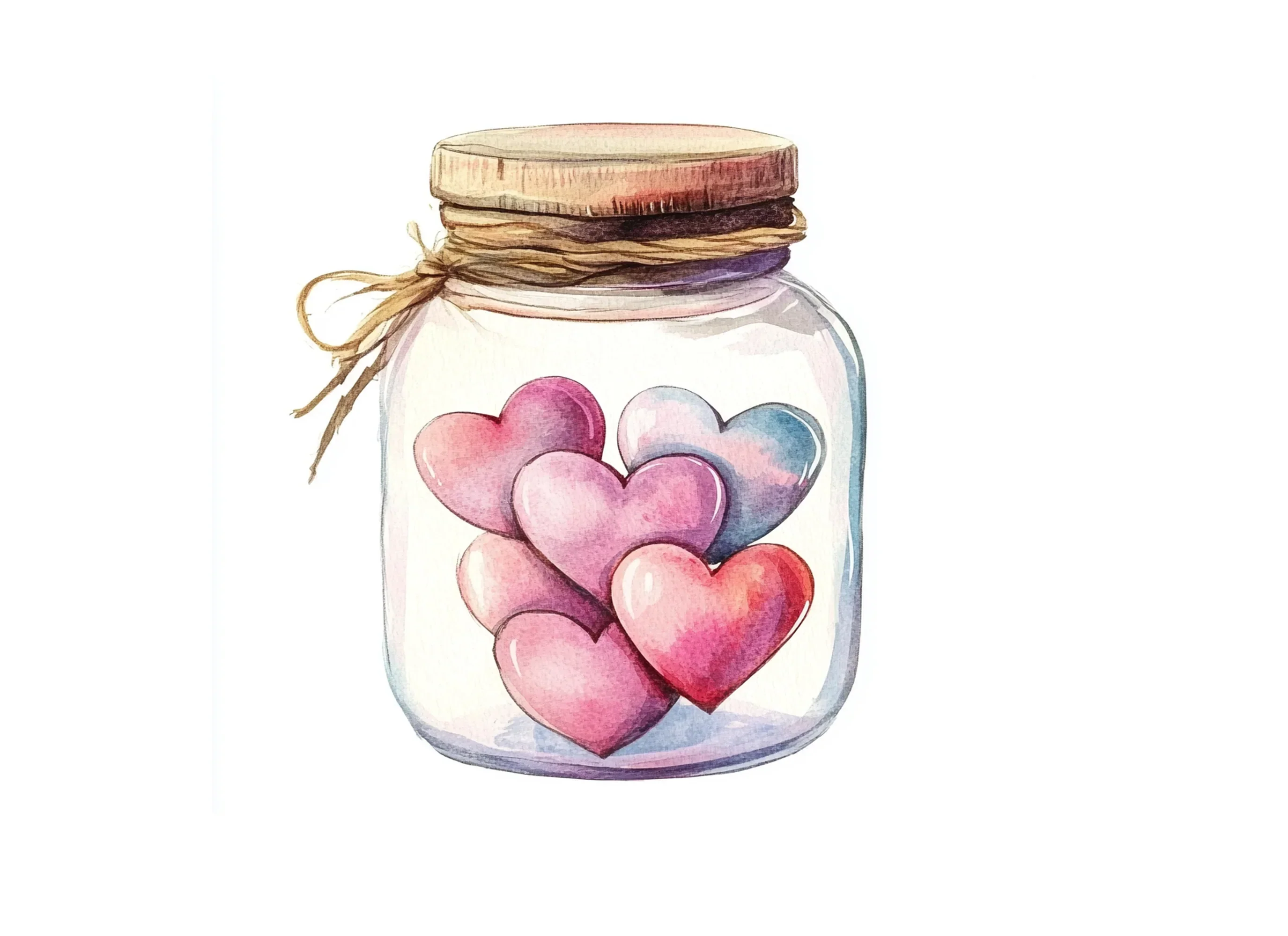 Hearts in Jar Clipart Bundle - Image 3