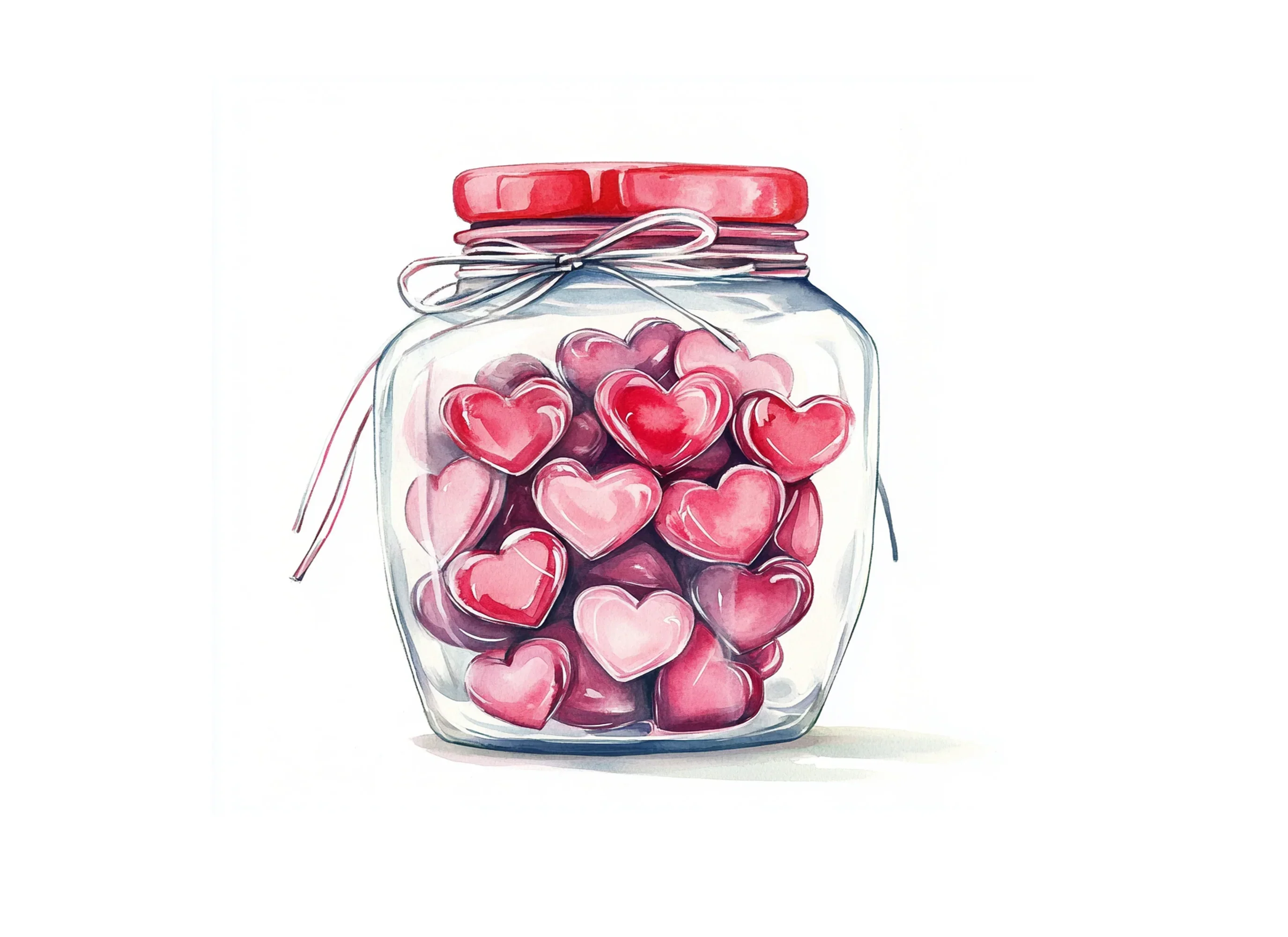 Hearts in Jars Clipart Bundle - Image 3