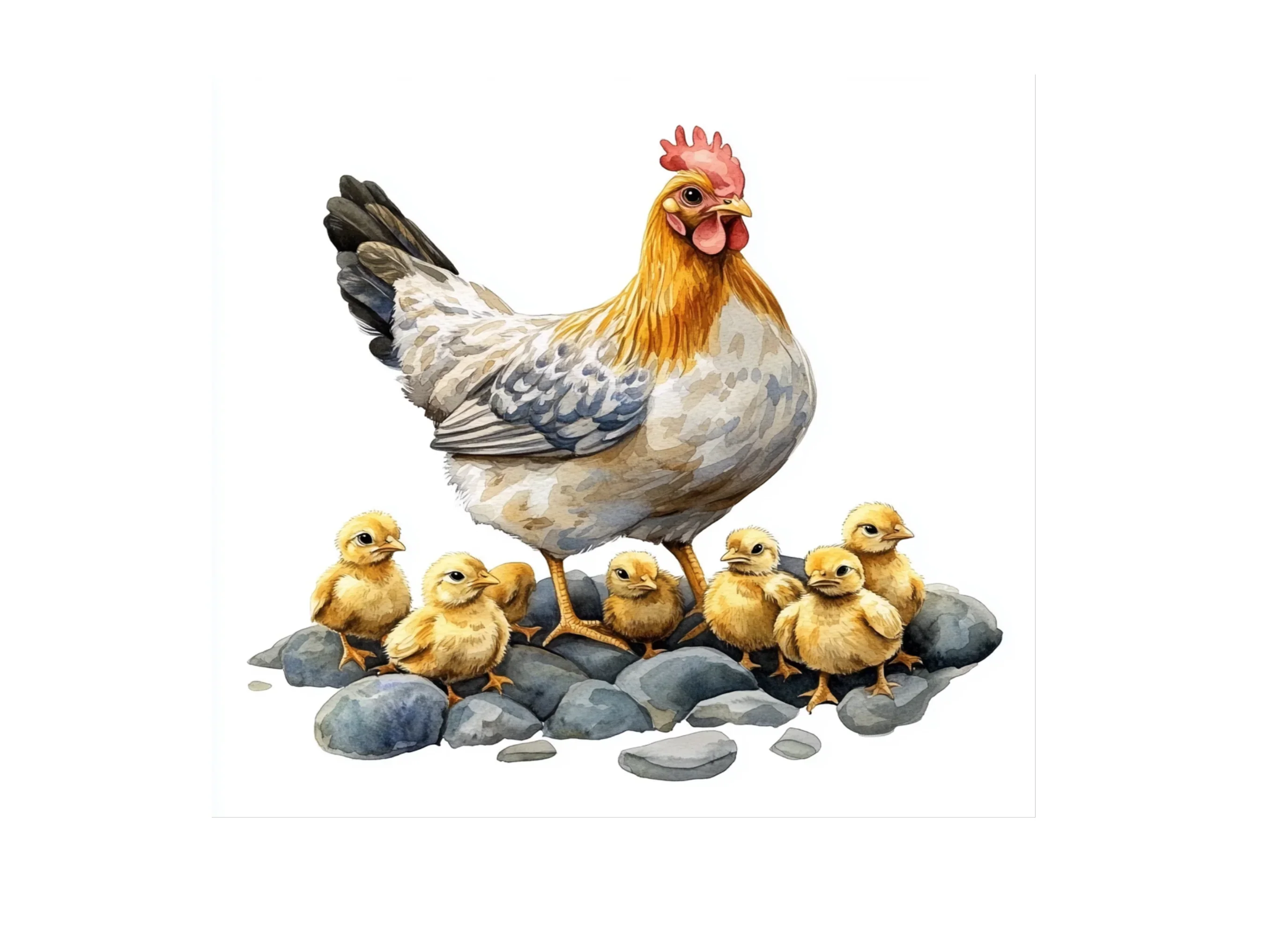 Hen and Chicks Clipart Bundle - Image 2