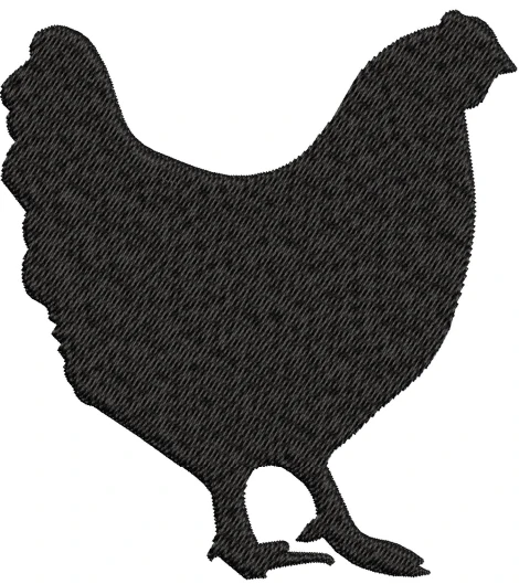 Hen Embroidery Design