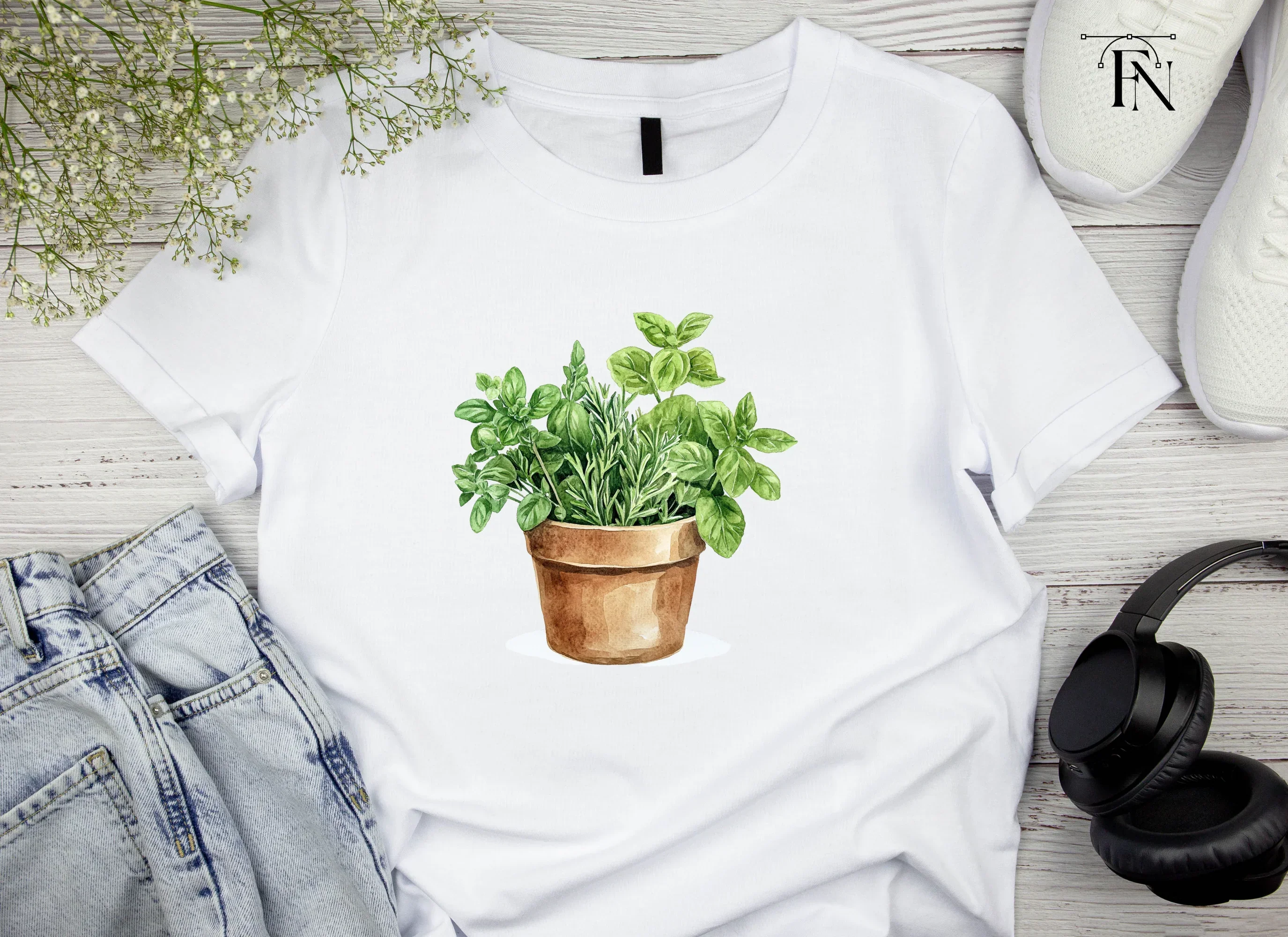 Herb Pot Clipart Bundle - Image 5