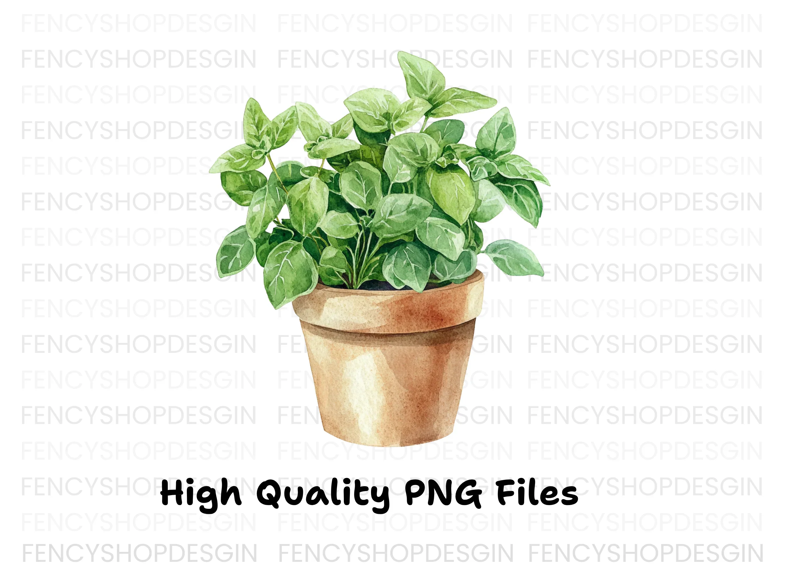 Herb Pots Clipart Bundle - Image 3