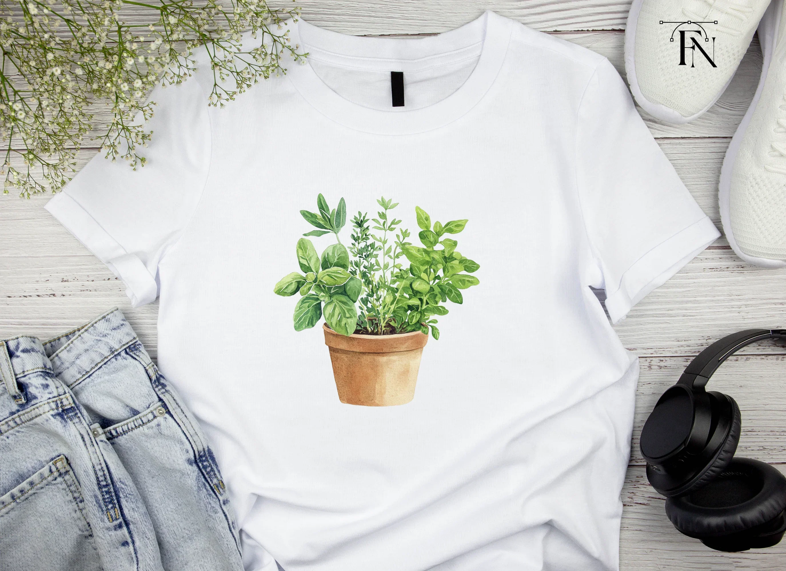 Herb Pots Clipart Bundle - Image 4
