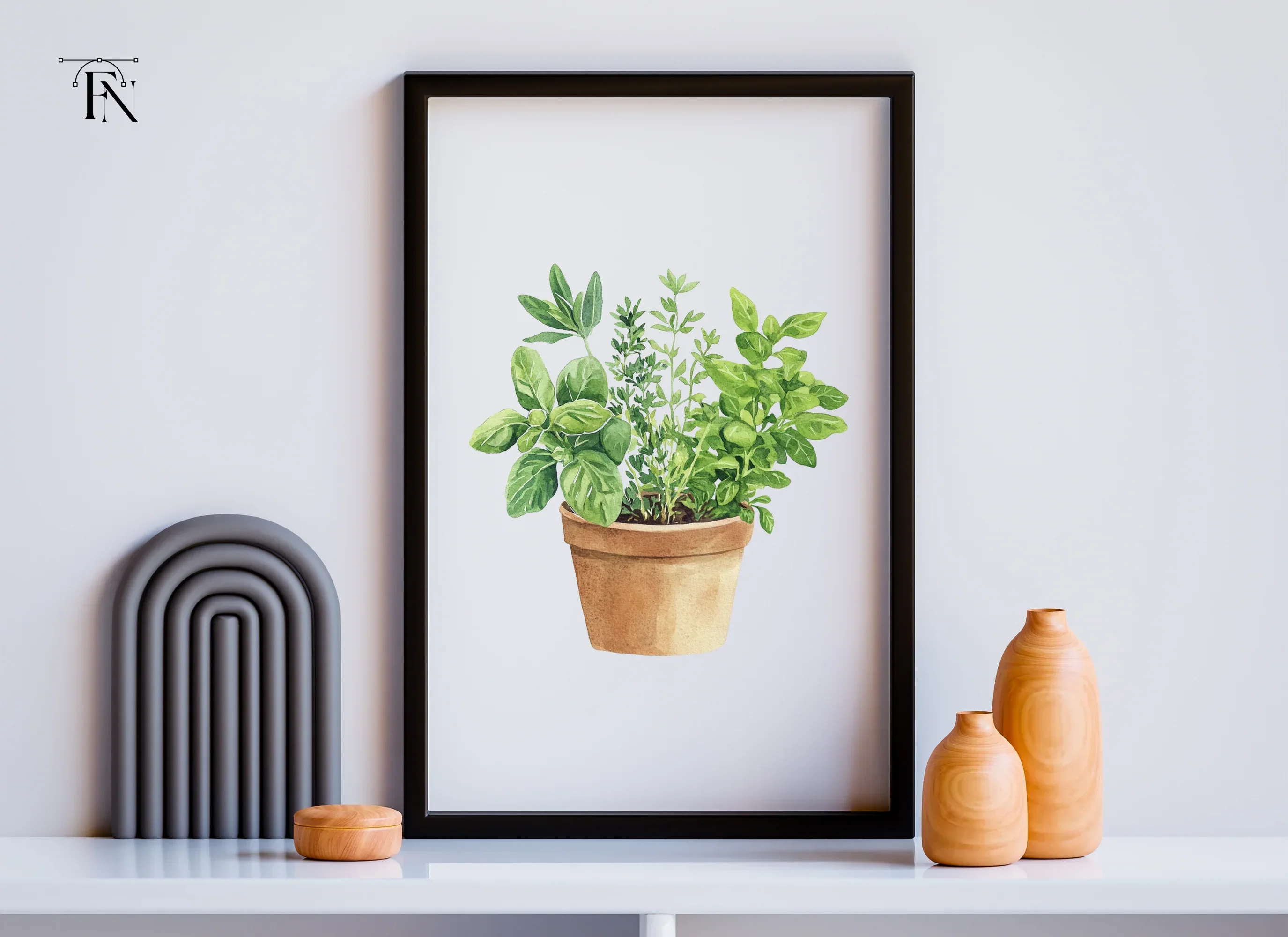 Herb Pots Clipart Bundle - Image 6