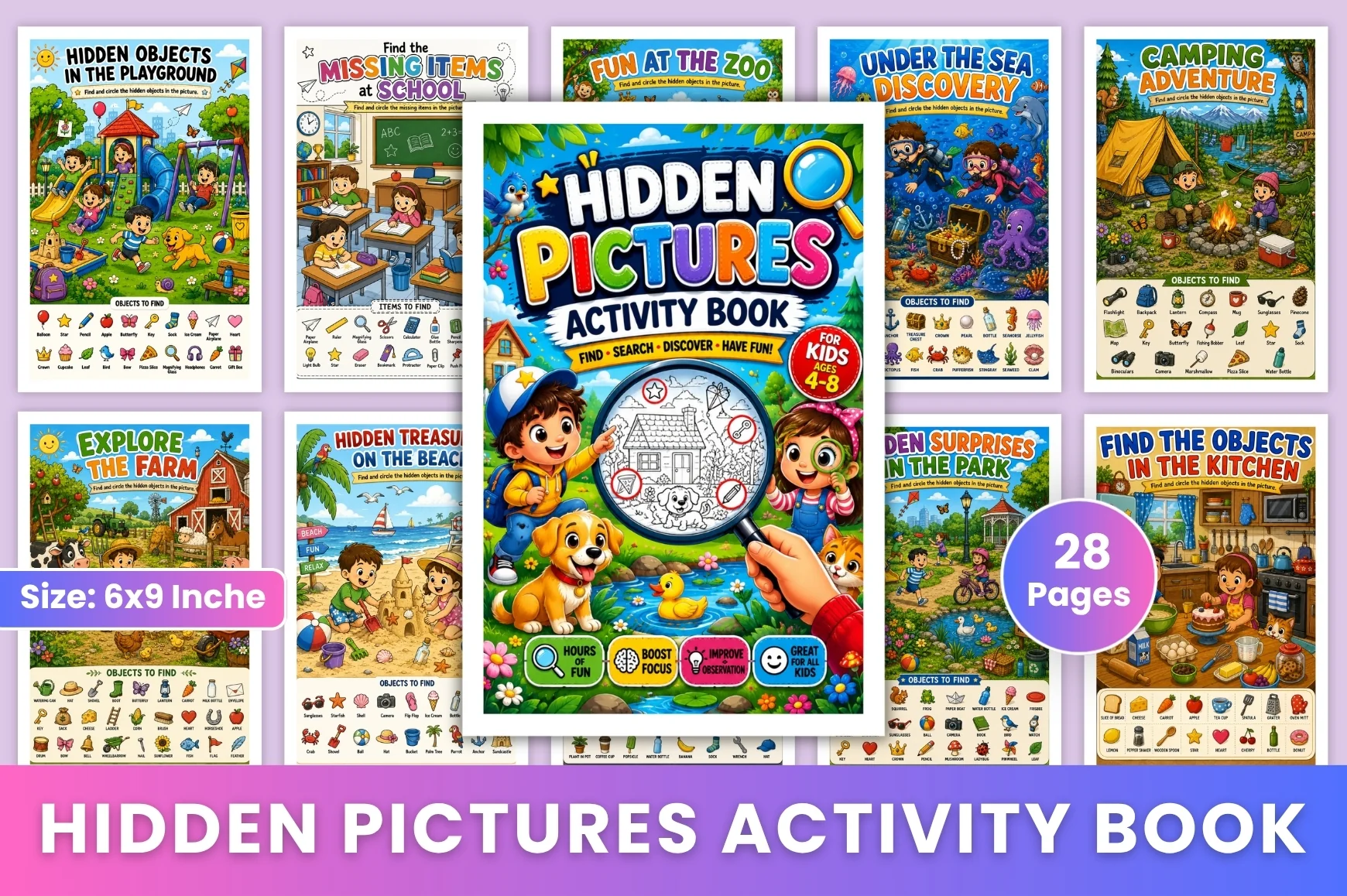Hidden Pictures Activity Book