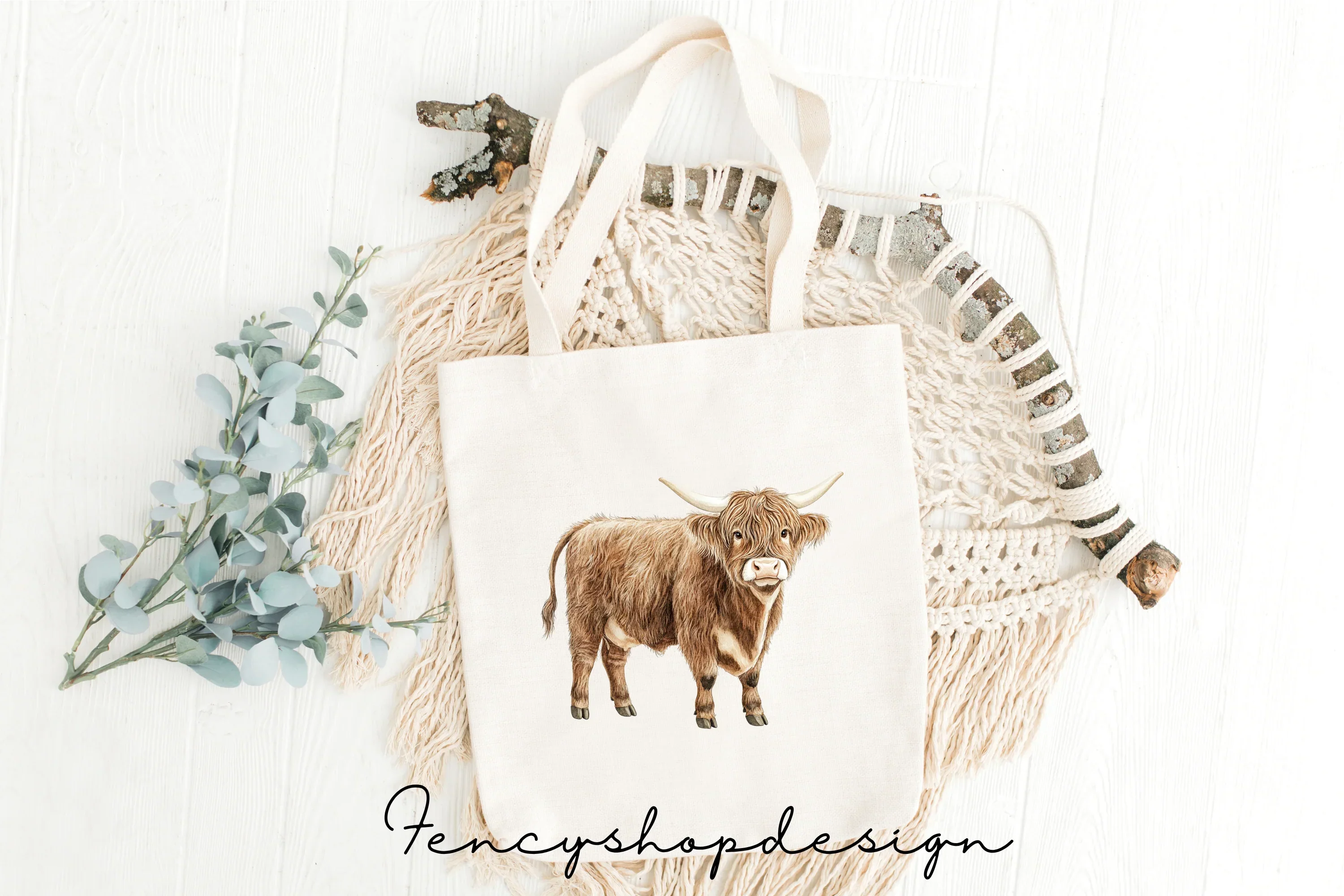 Highland Cow Clipart Bundle - Image 2