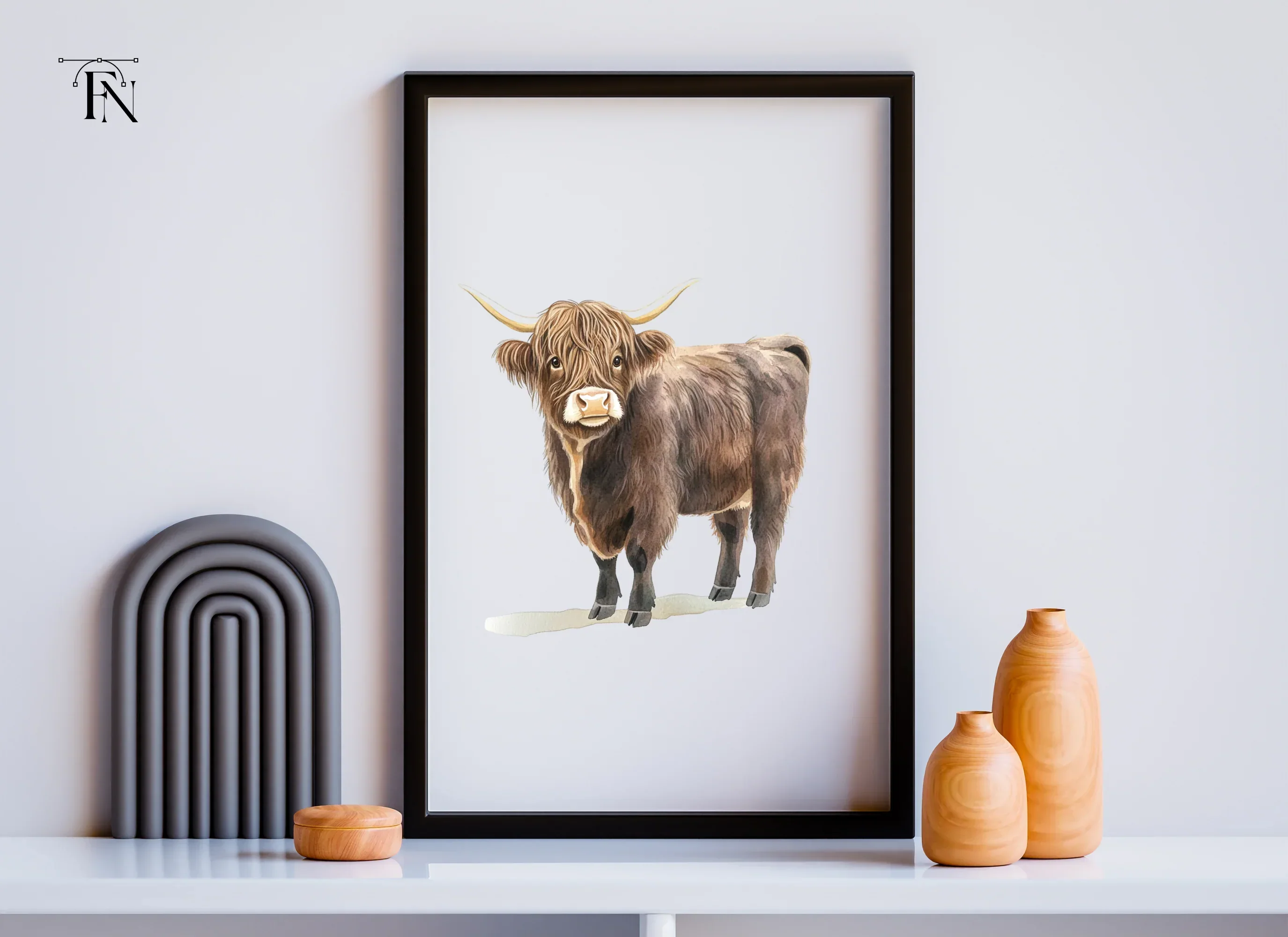 Highland Cow Clipart Bundle - Image 4