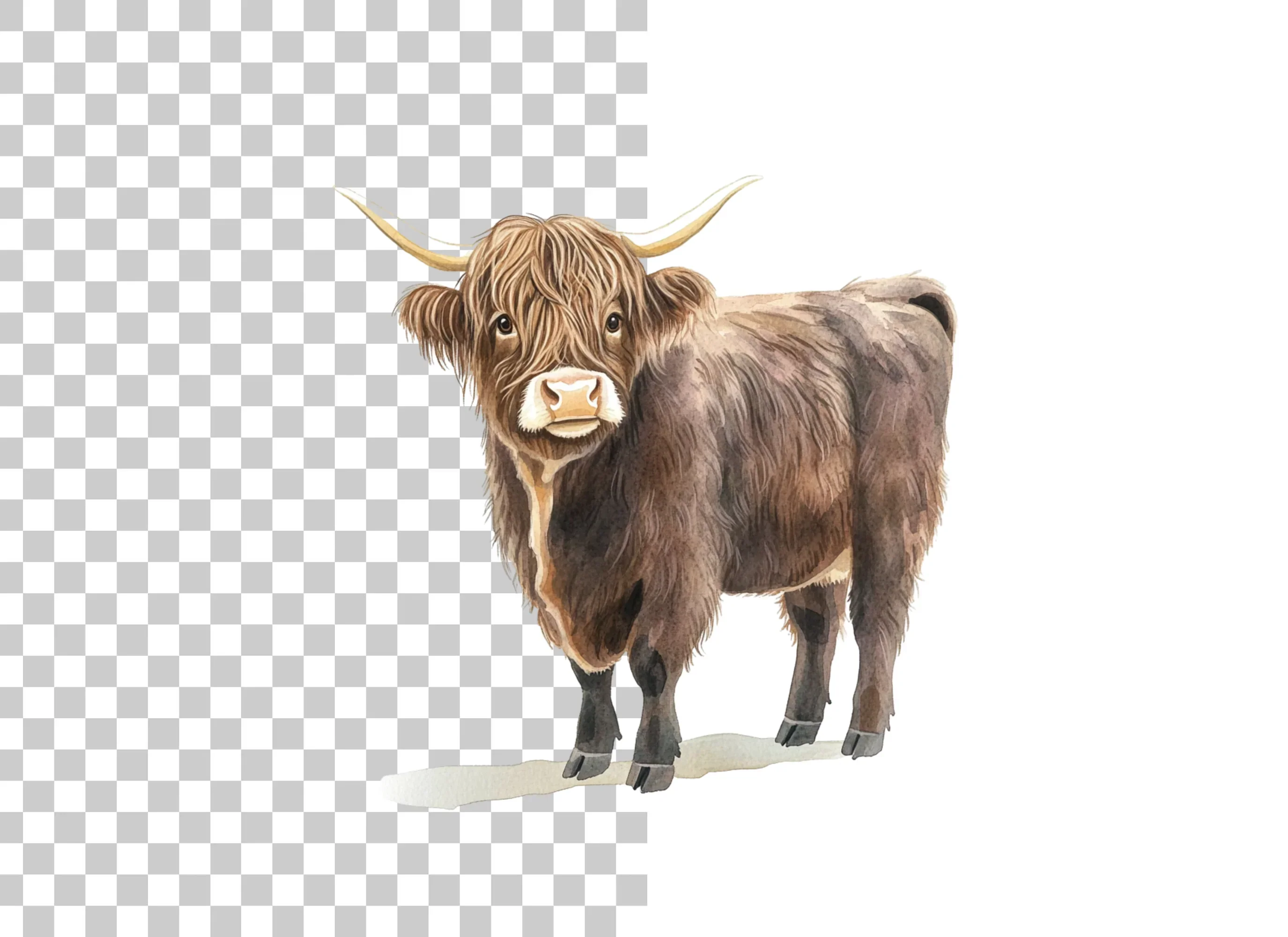Highland Cow Clipart Bundle - Image 6