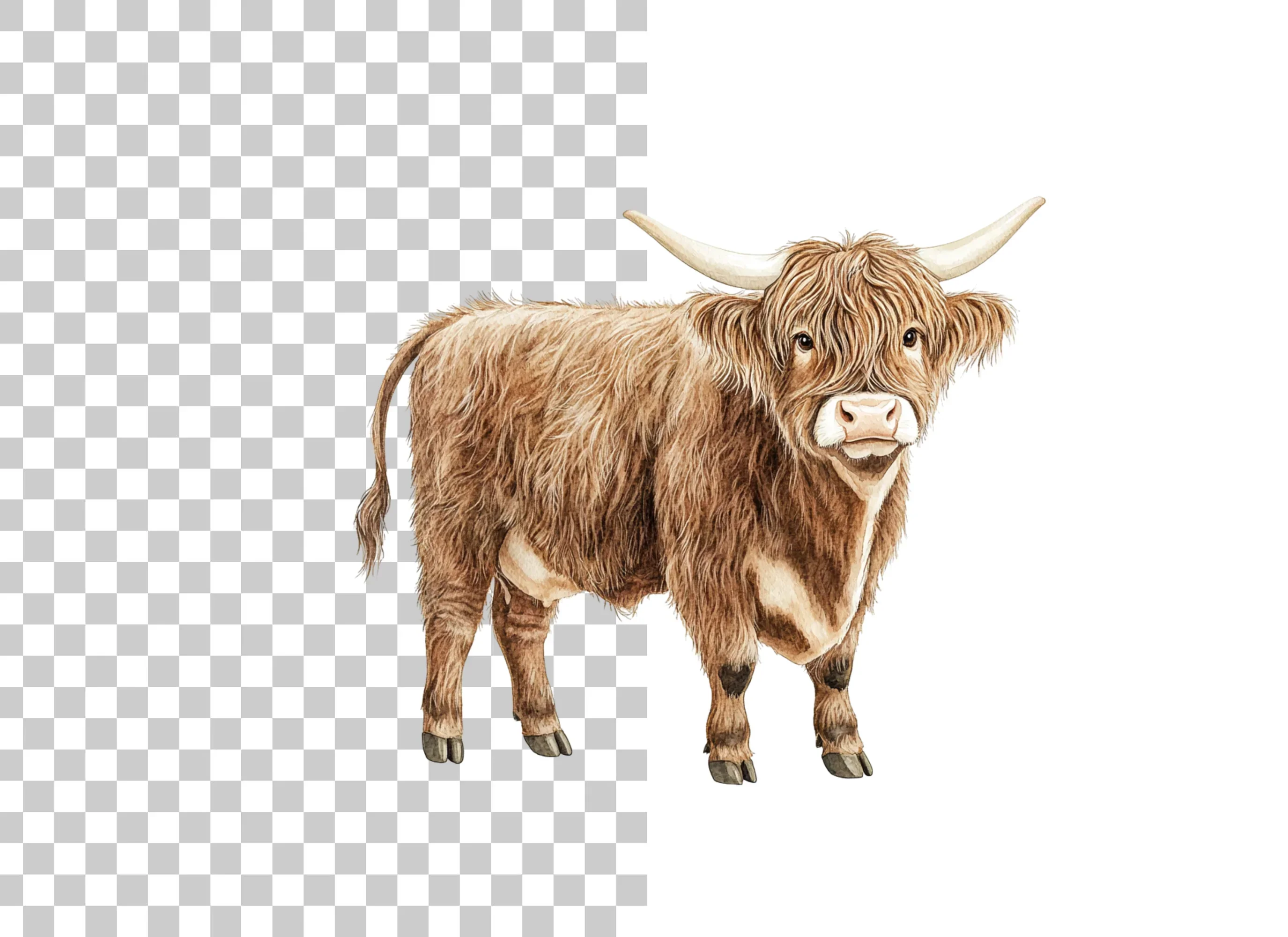 Highland Cow Clipart Bundle - Image 2