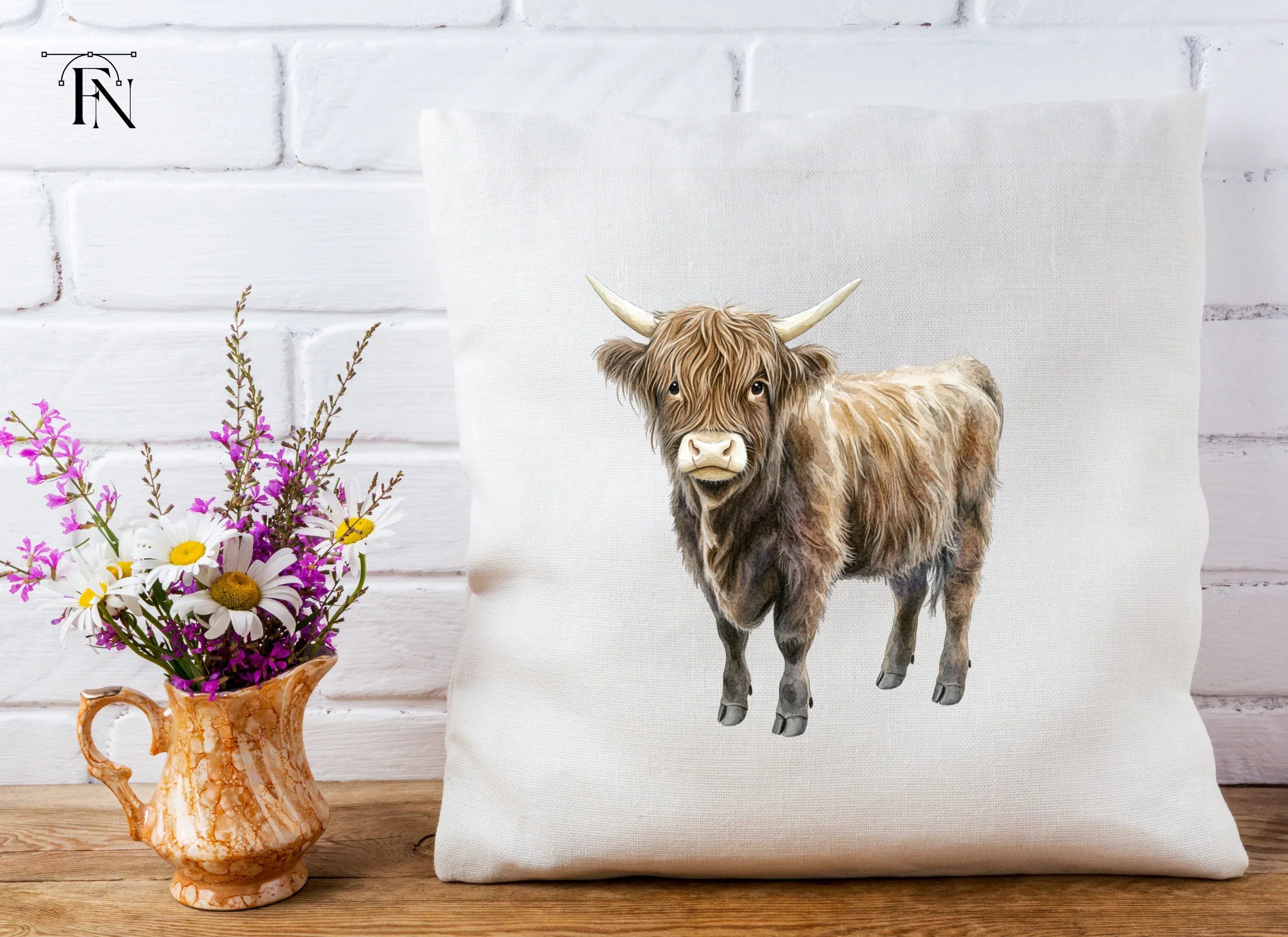 Highland Cow Clipart Bundle - Image 5