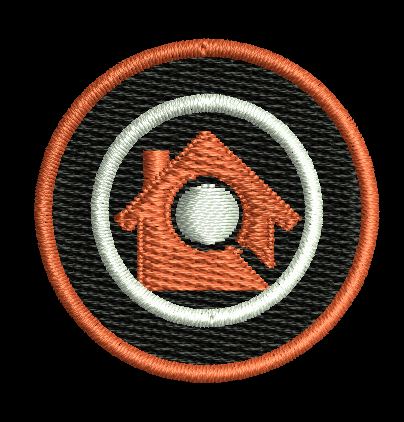 Home In Circles Embroidery Design