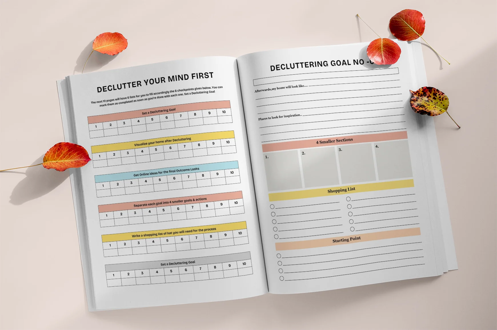 Home Organization Decluttering Success Planner - Image 4