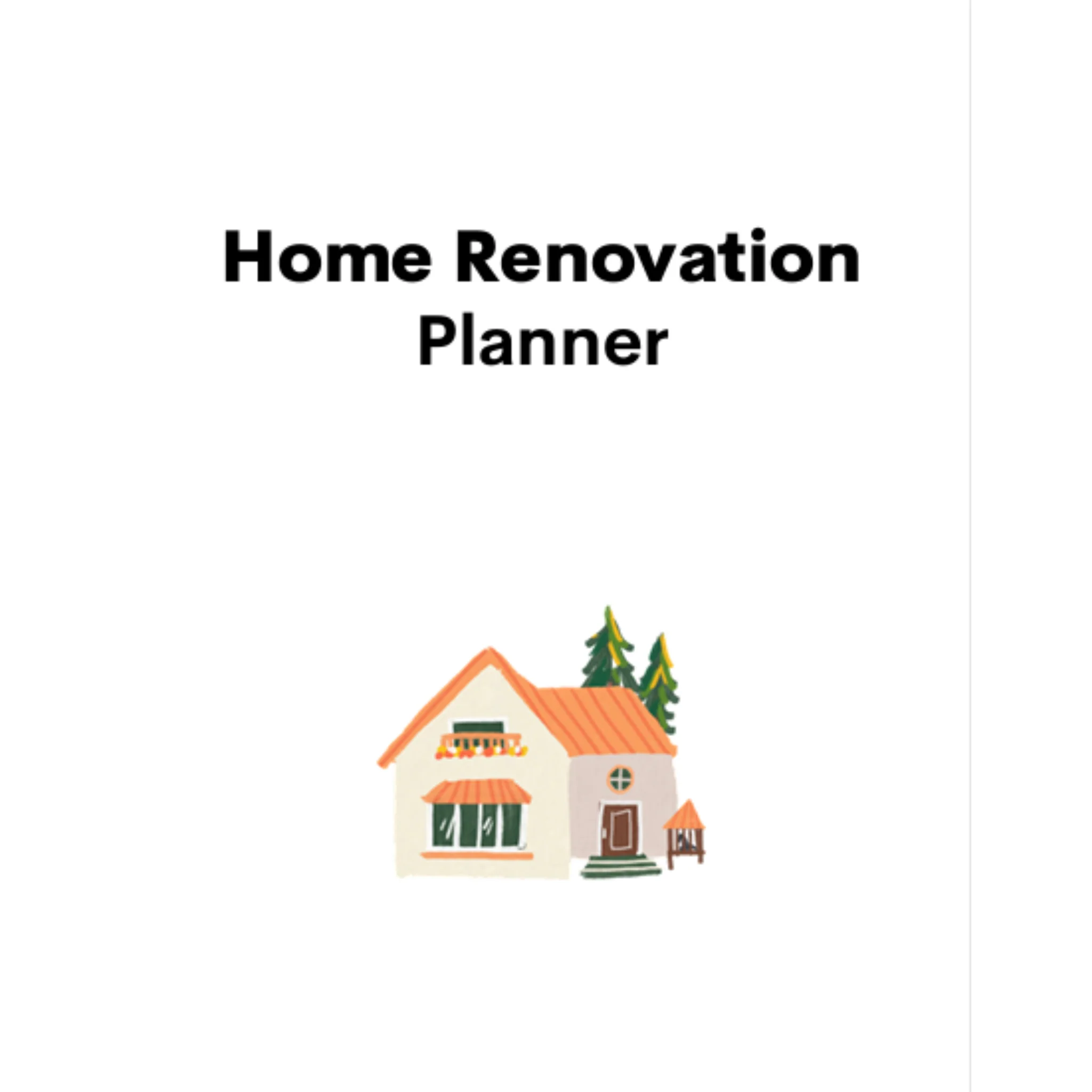 Home Renovation Planner Bundle