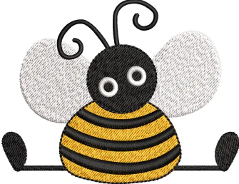 Honeybee Embroidery Design