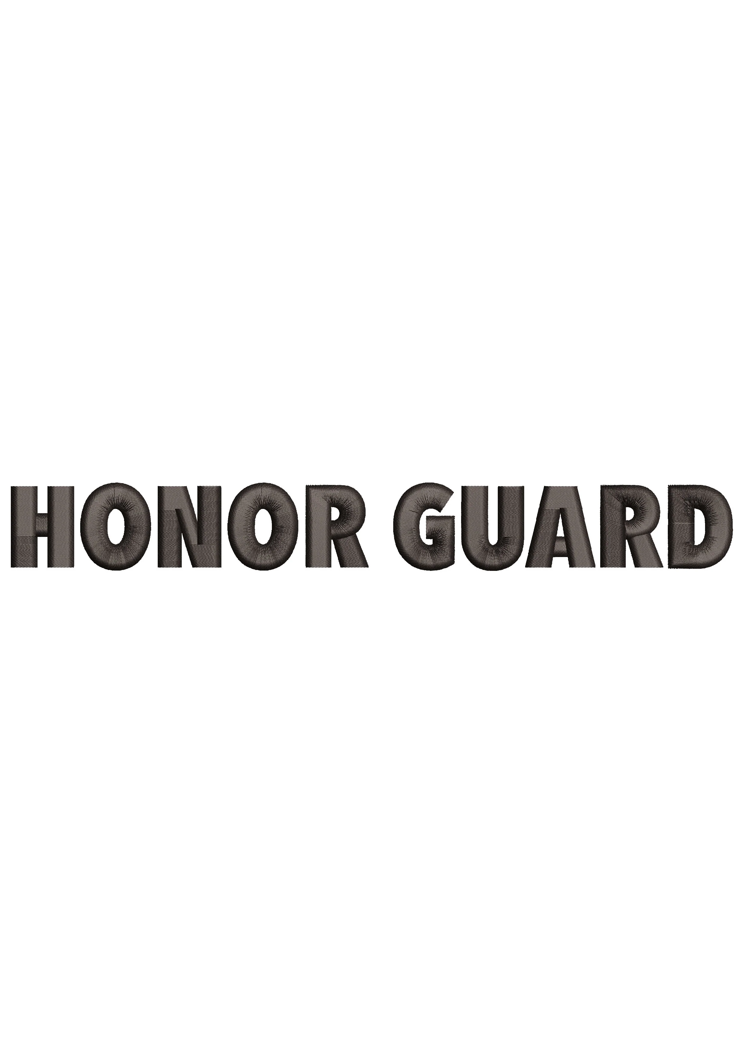 Honor Guard Embroidery Design