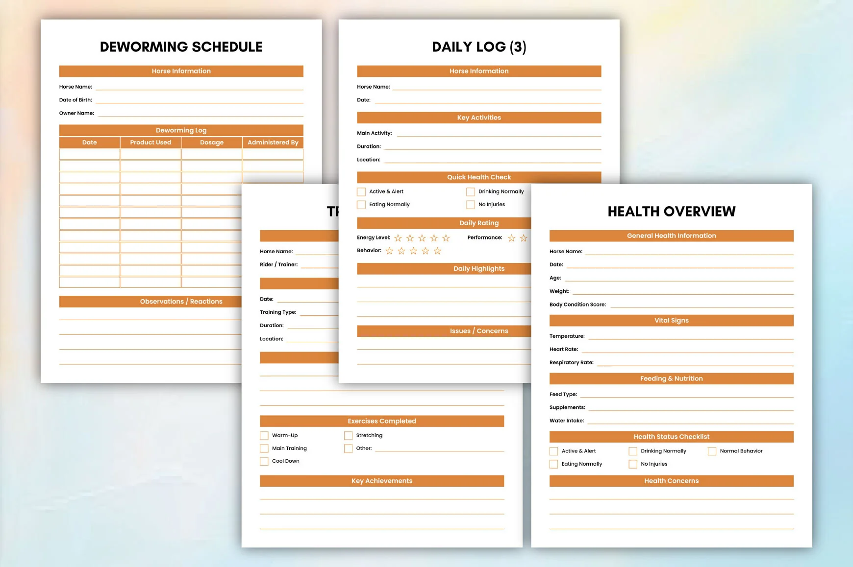 Horse Care Training Journal - Image 2