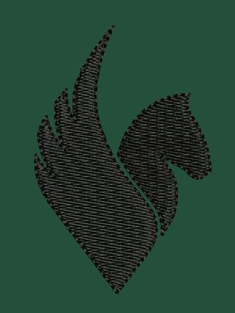 Horse Head With Wings Embroidery Design