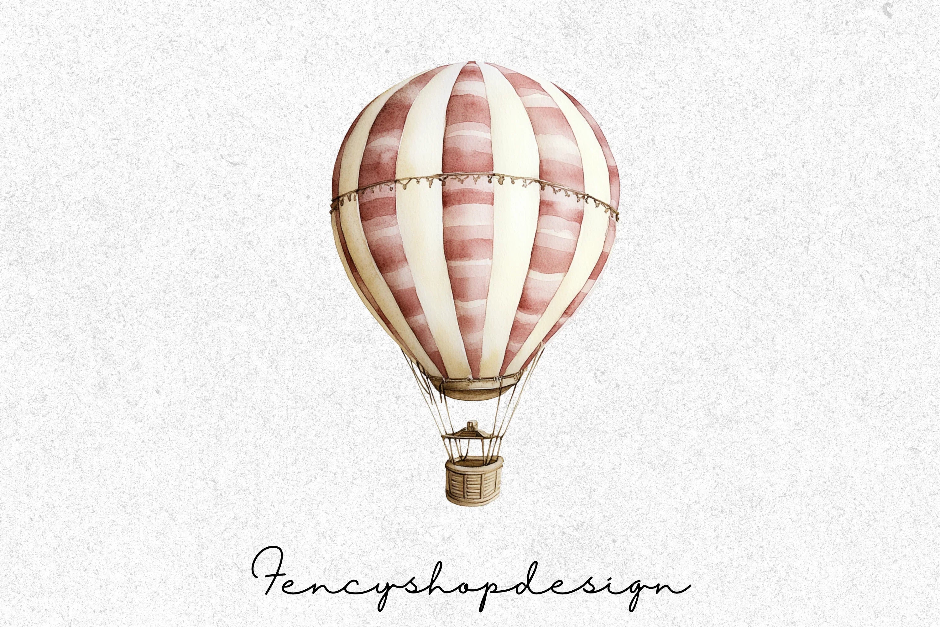 Hot Air Balloon Clipart Bundle - Image 6