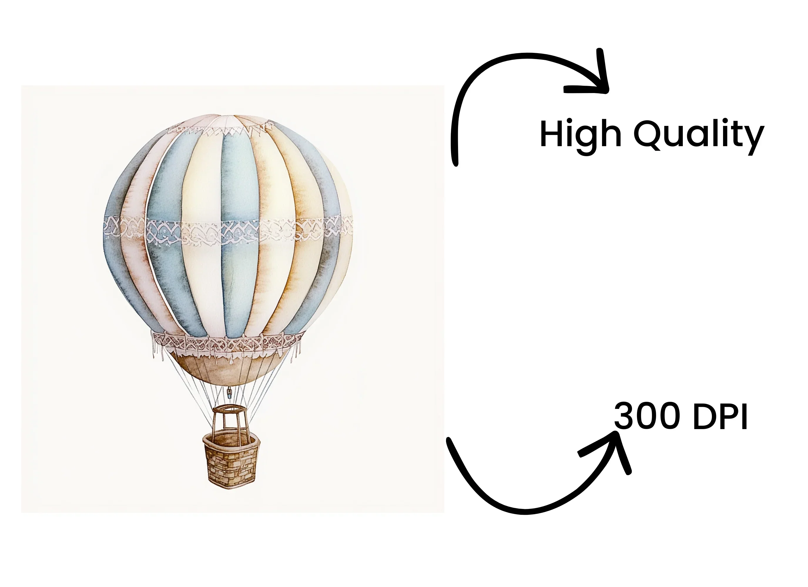 Hot Air Balloon Clipart Bundle - Image 4