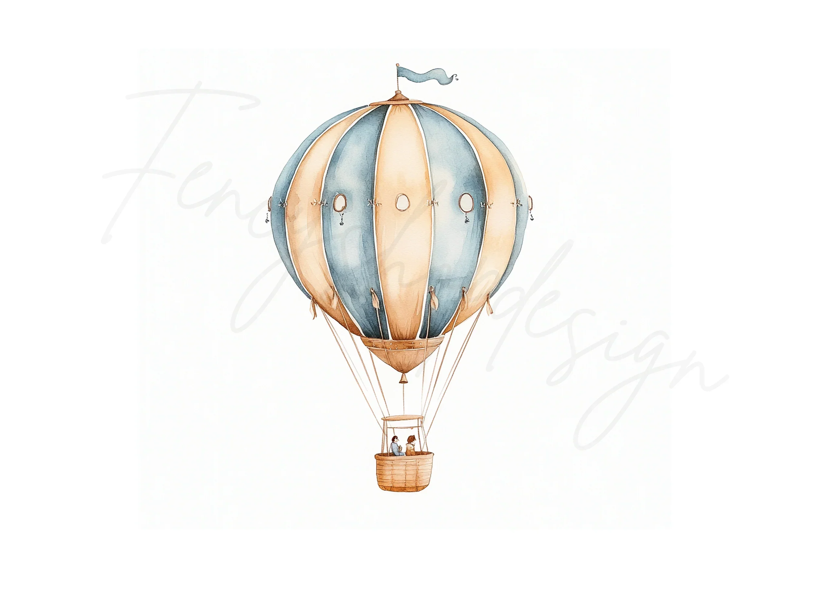 Hot Air Balloon Clipart Bundle - Image 2