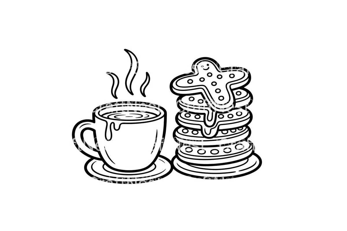 Hot Cocoa and Cookies Coloring Books - Image 2