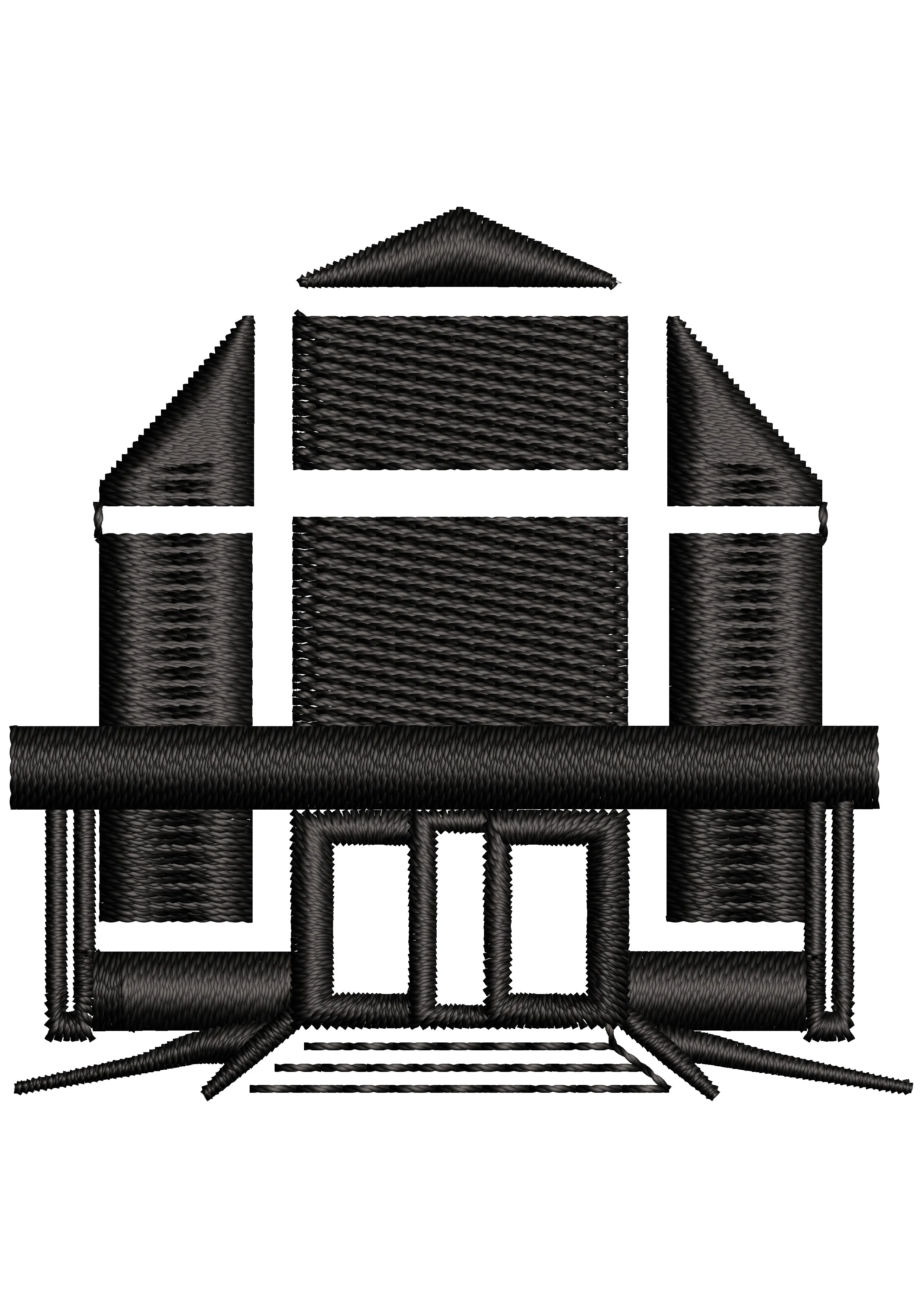 House Embroidery Design