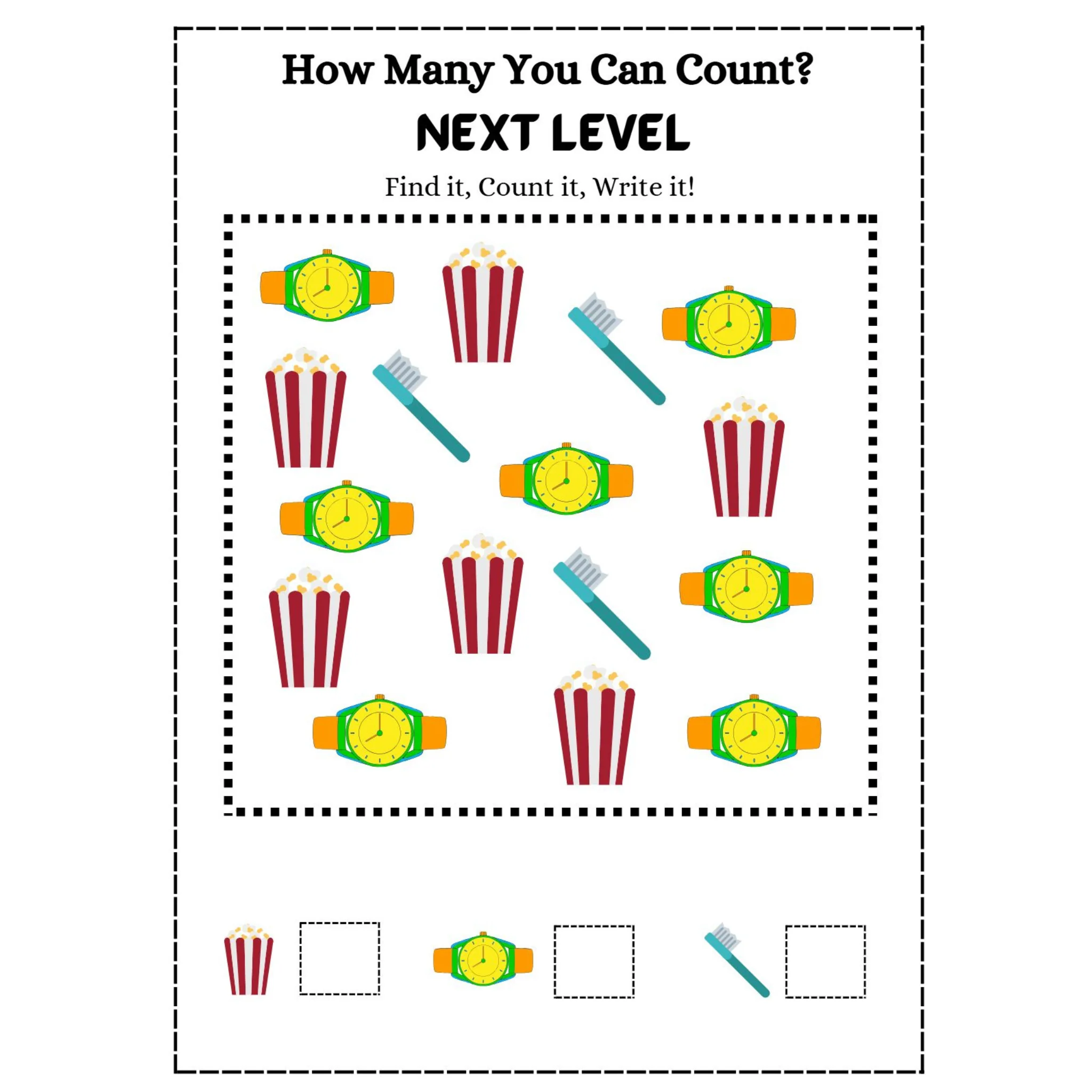 How Many Count and Trace Worksheets - Image 3