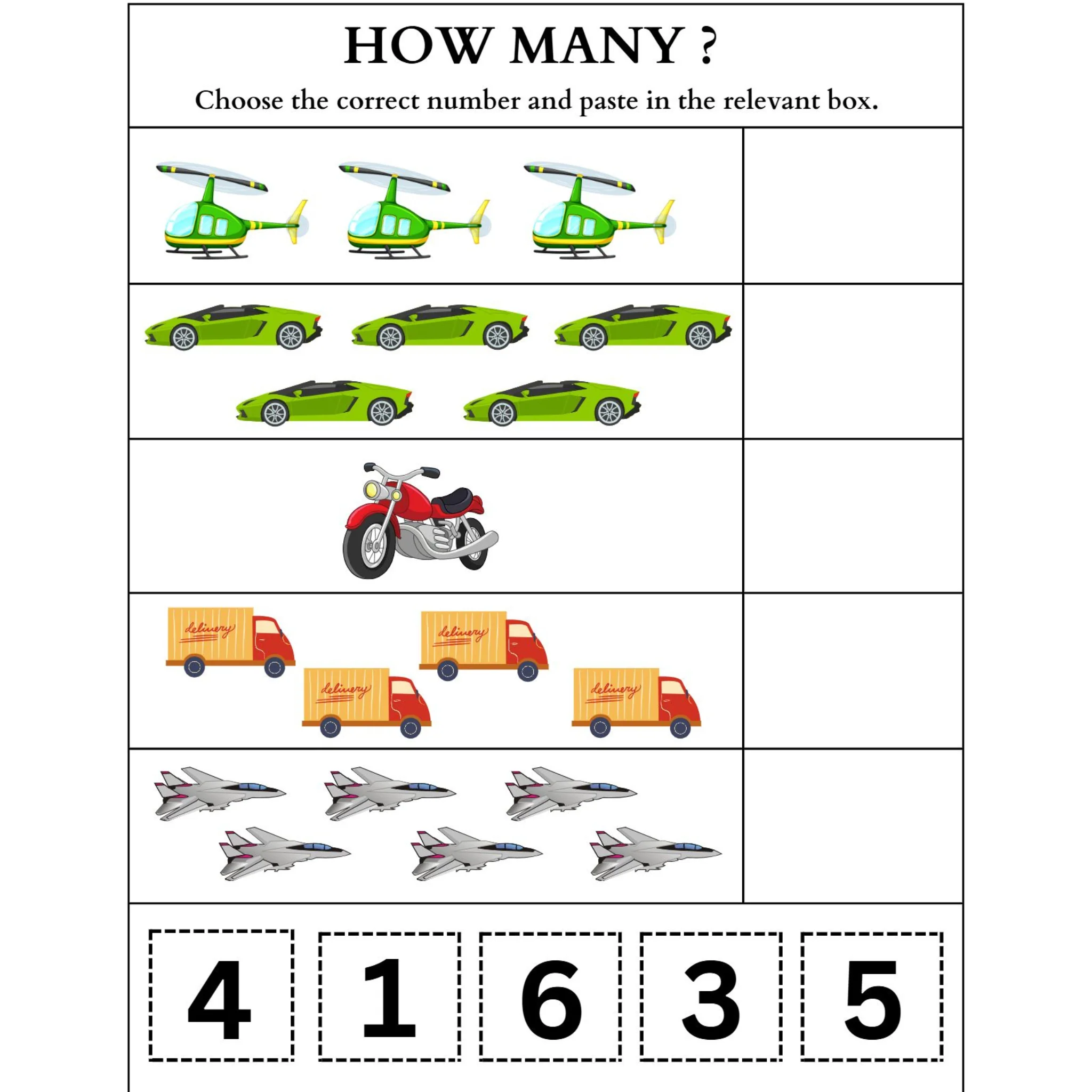 How Many Object Counting Worksheets - Image 2