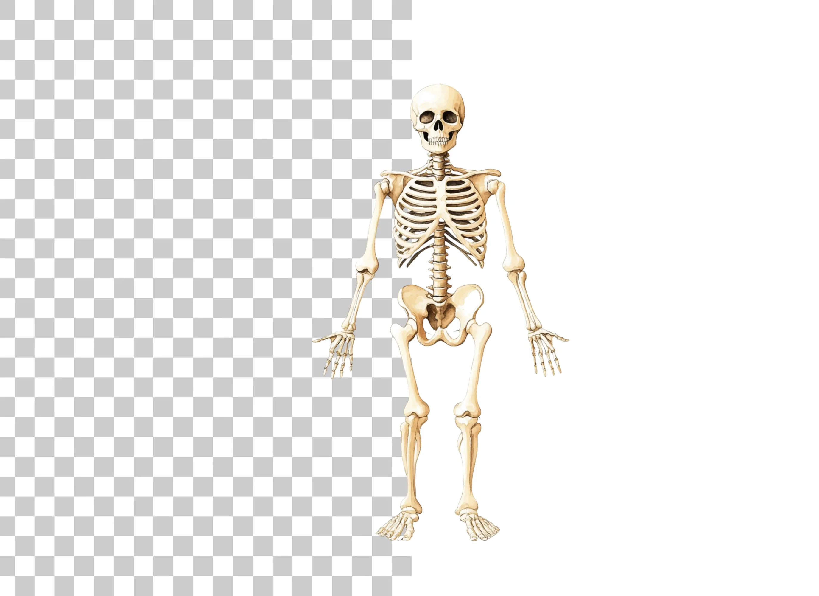 Human Skeleton Anatomy Clipart Bundle - Image 2
