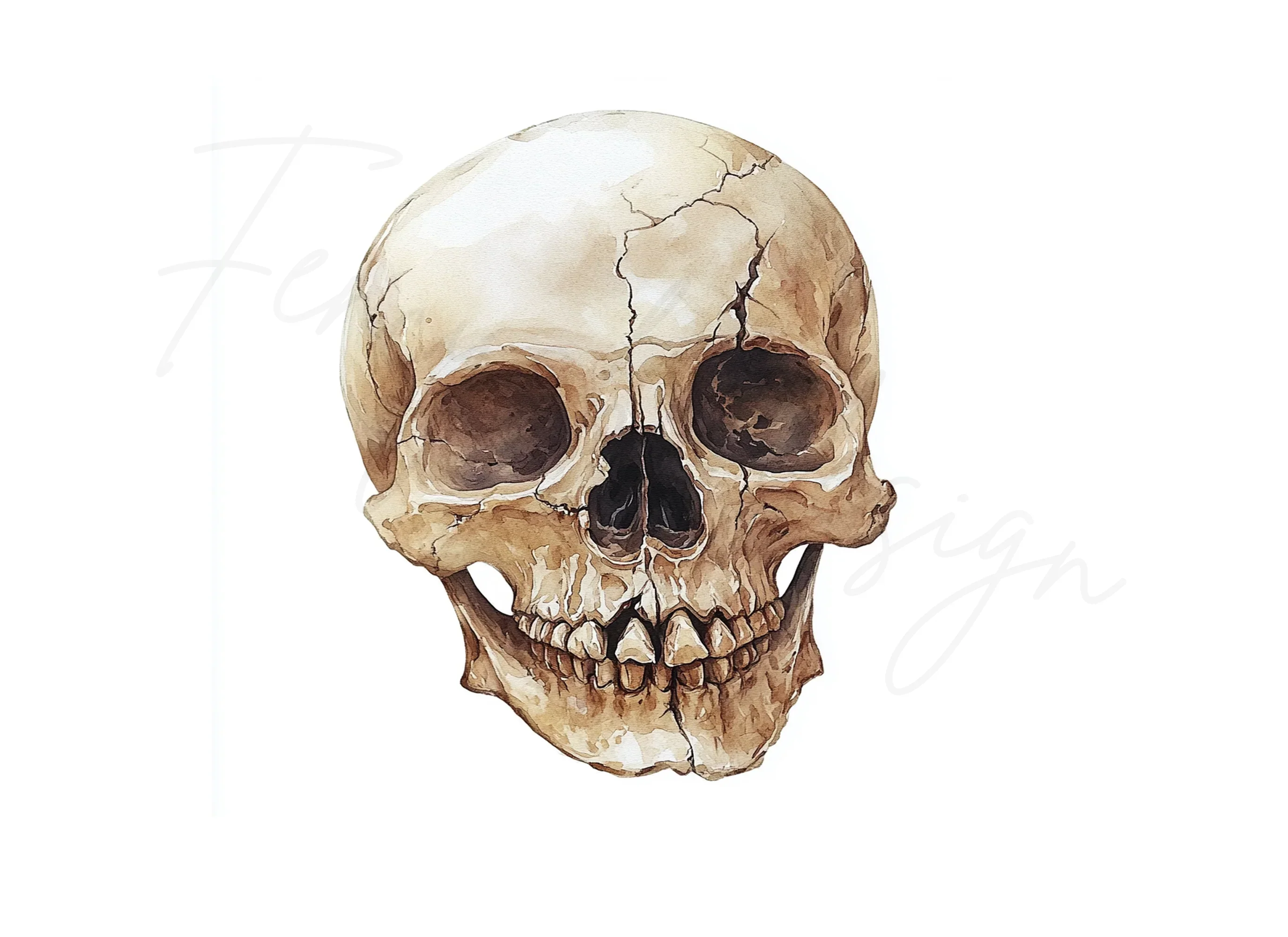 Human Skull Clipart Bundle - Image 3