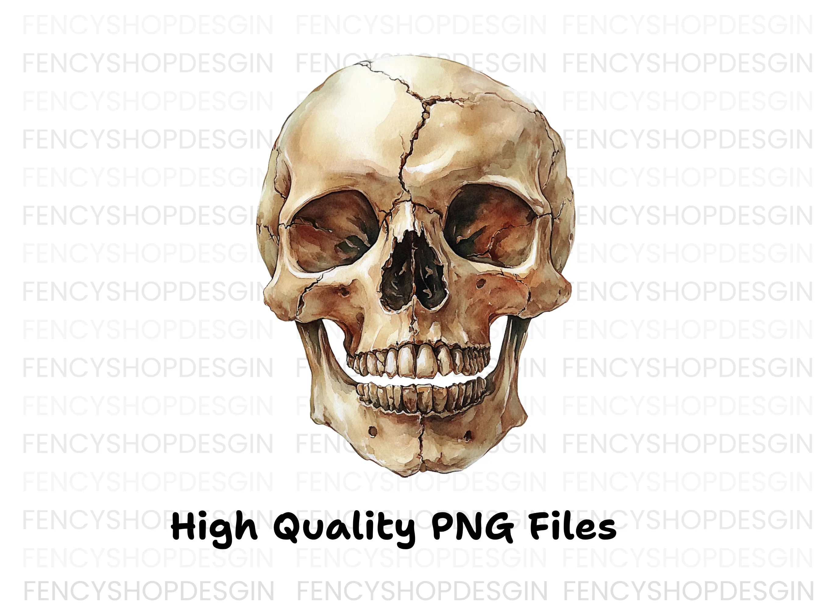 Human Skull Clipart Bundle - Image 3